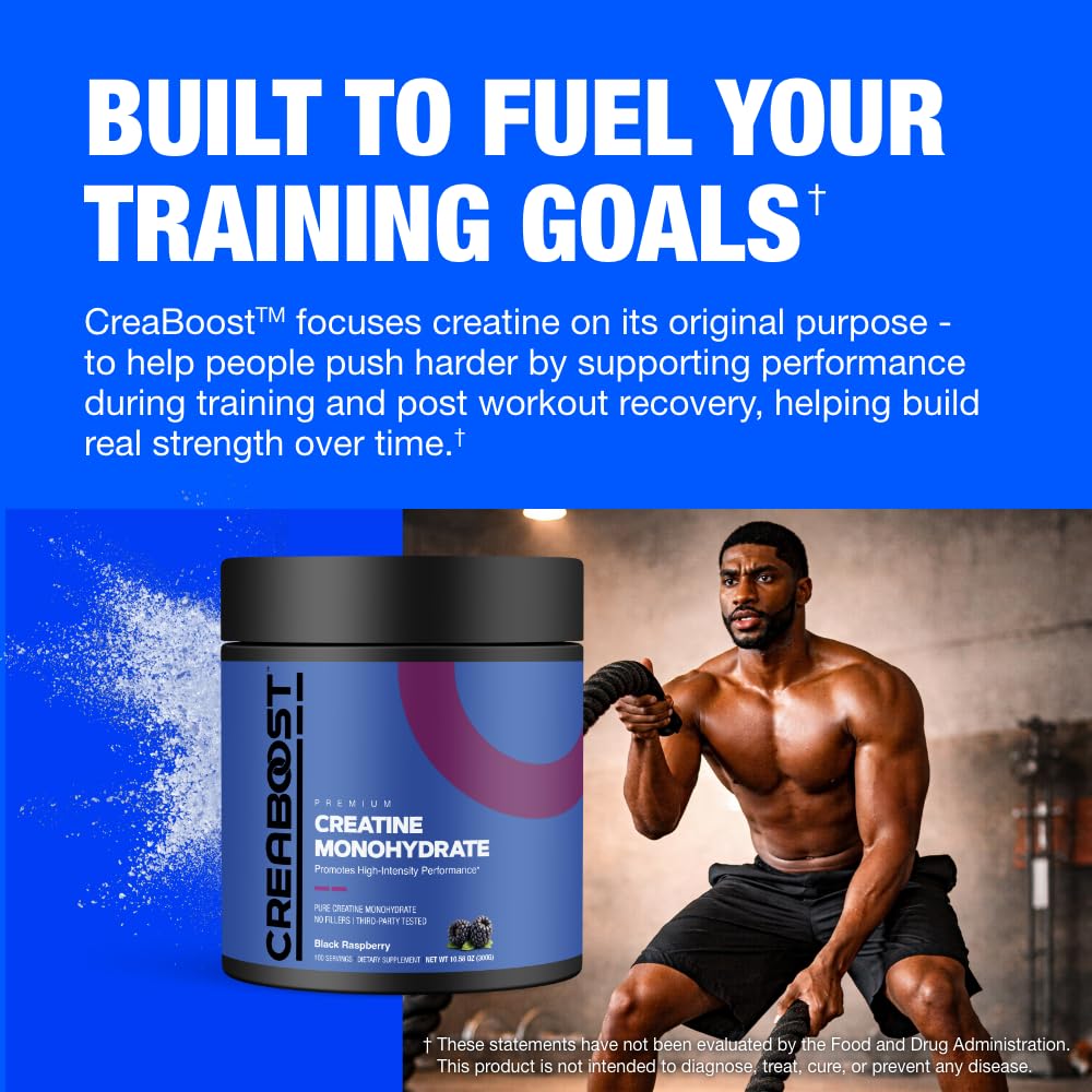 CreaBOOST Creatine Monohydrate Powder 10.58 Ounce
