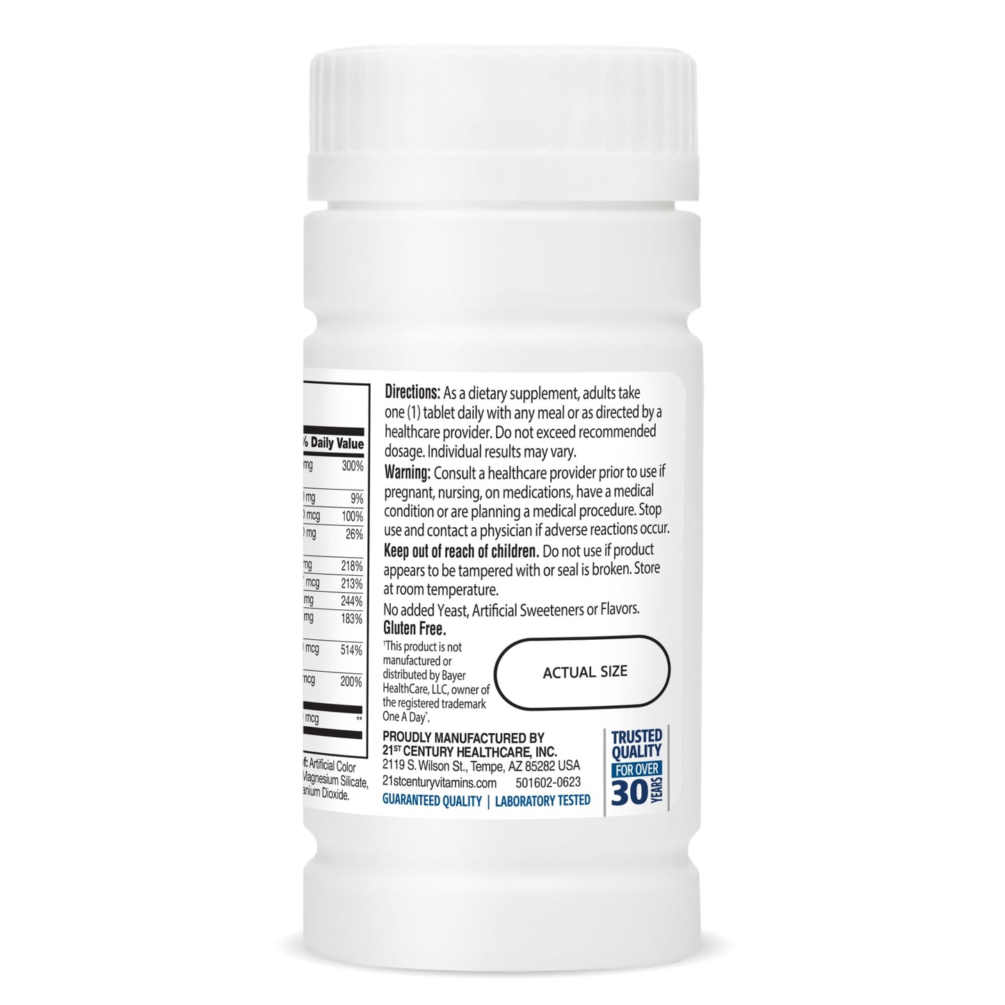 21st Century One Daily Men's 50+ Tablets, 100 Count