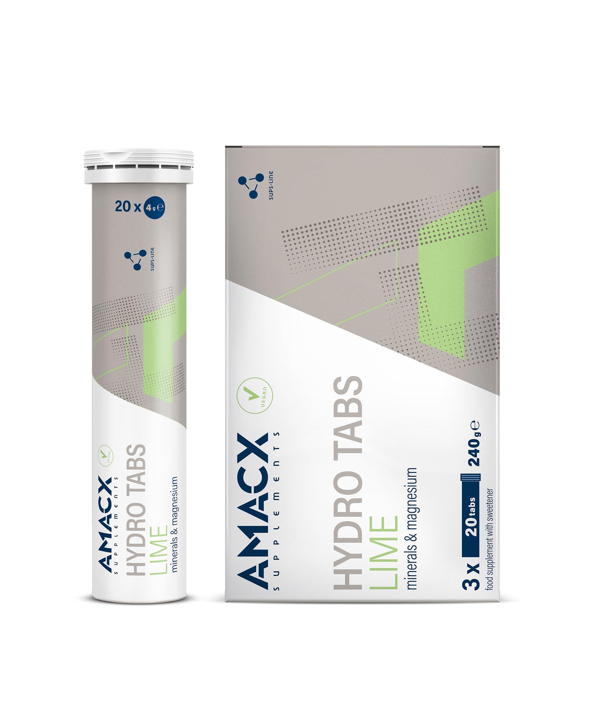 Amacx Hydro Tabs Electrolyte Tablets with Vitamin C and Magnesium, 60 Tablets