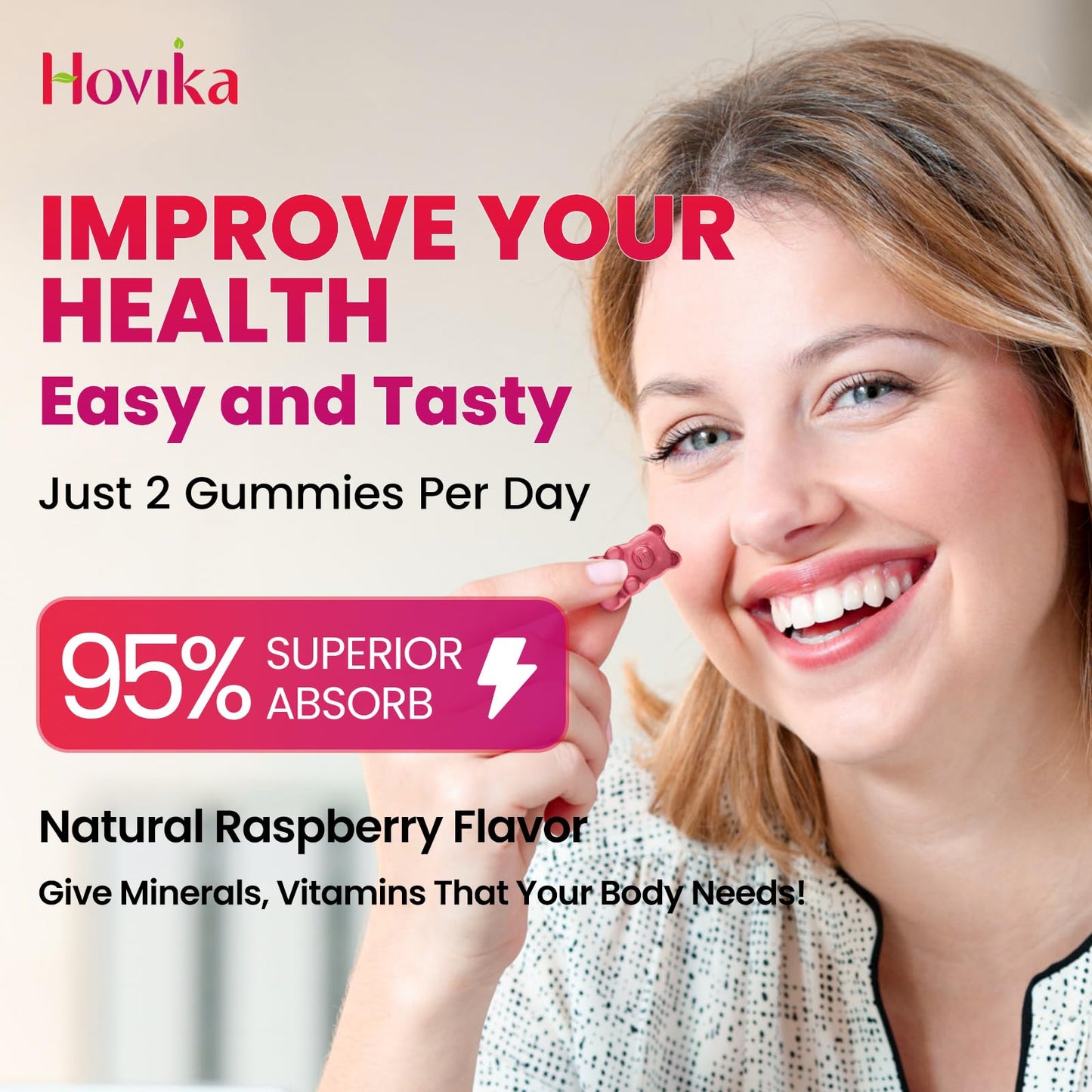 Hovika Calcium Magnesium Zinc Gummies 120 Gummies