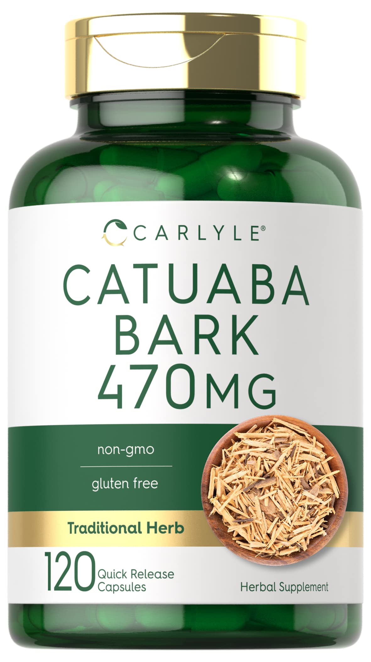 Carlyle Catuaba Bark Supplement 470mg 120 Capsules