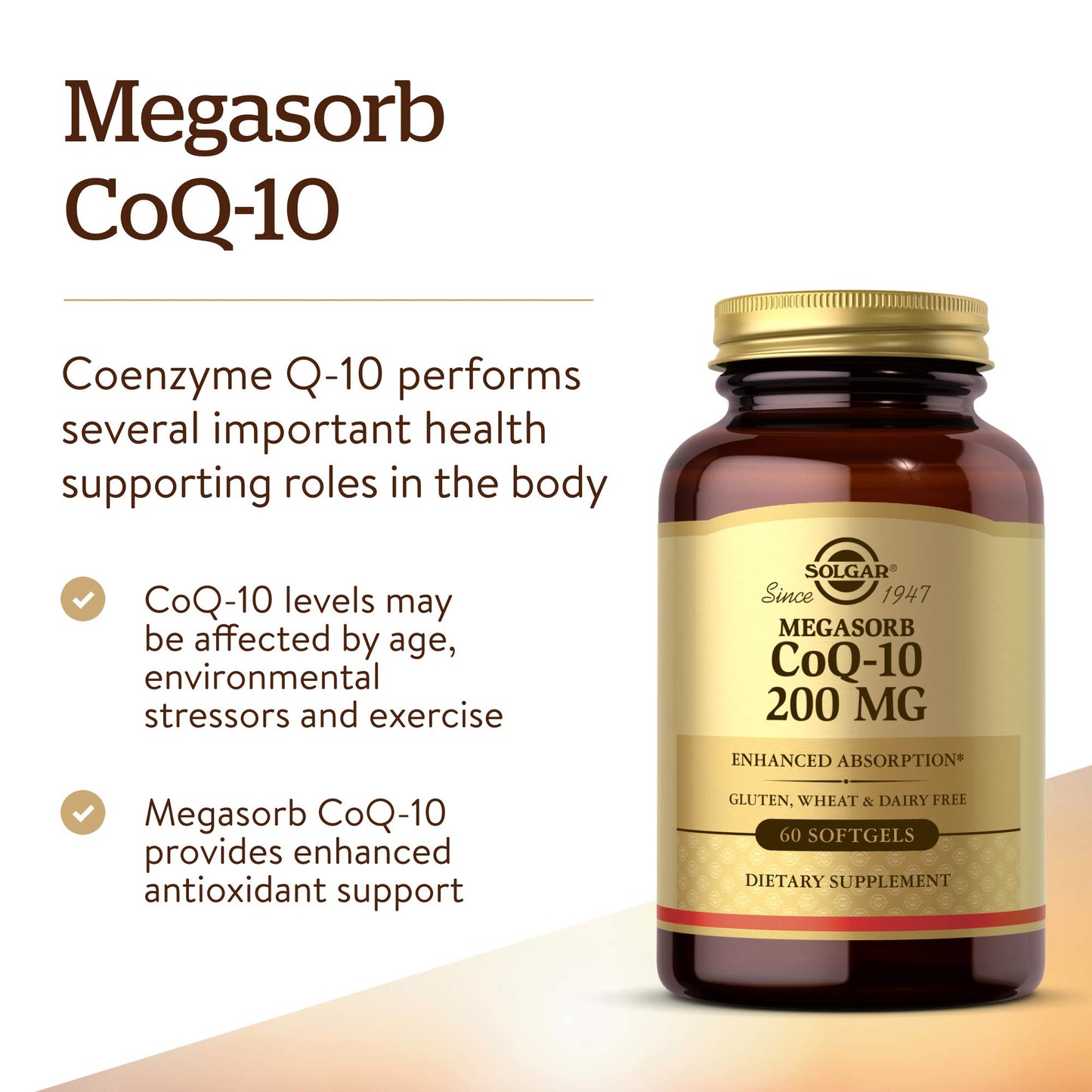 Solgar Megasorb CoQ-10 200 mg Softgels, 60 Softgels