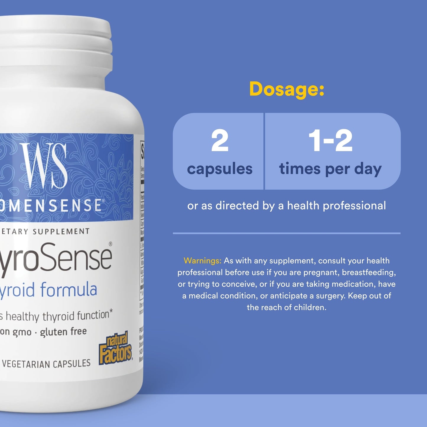 Natural Factors WomenSense ThyroSense 60 Capsules