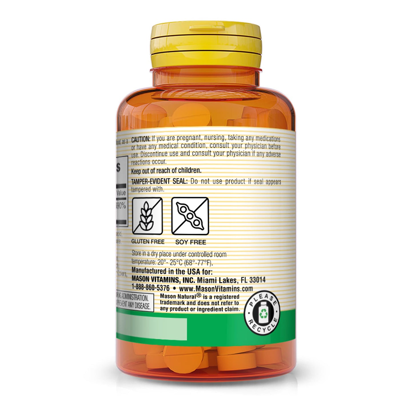 Mason Natural Vitamin B-2 100 mg Tablets, 100 Tablets