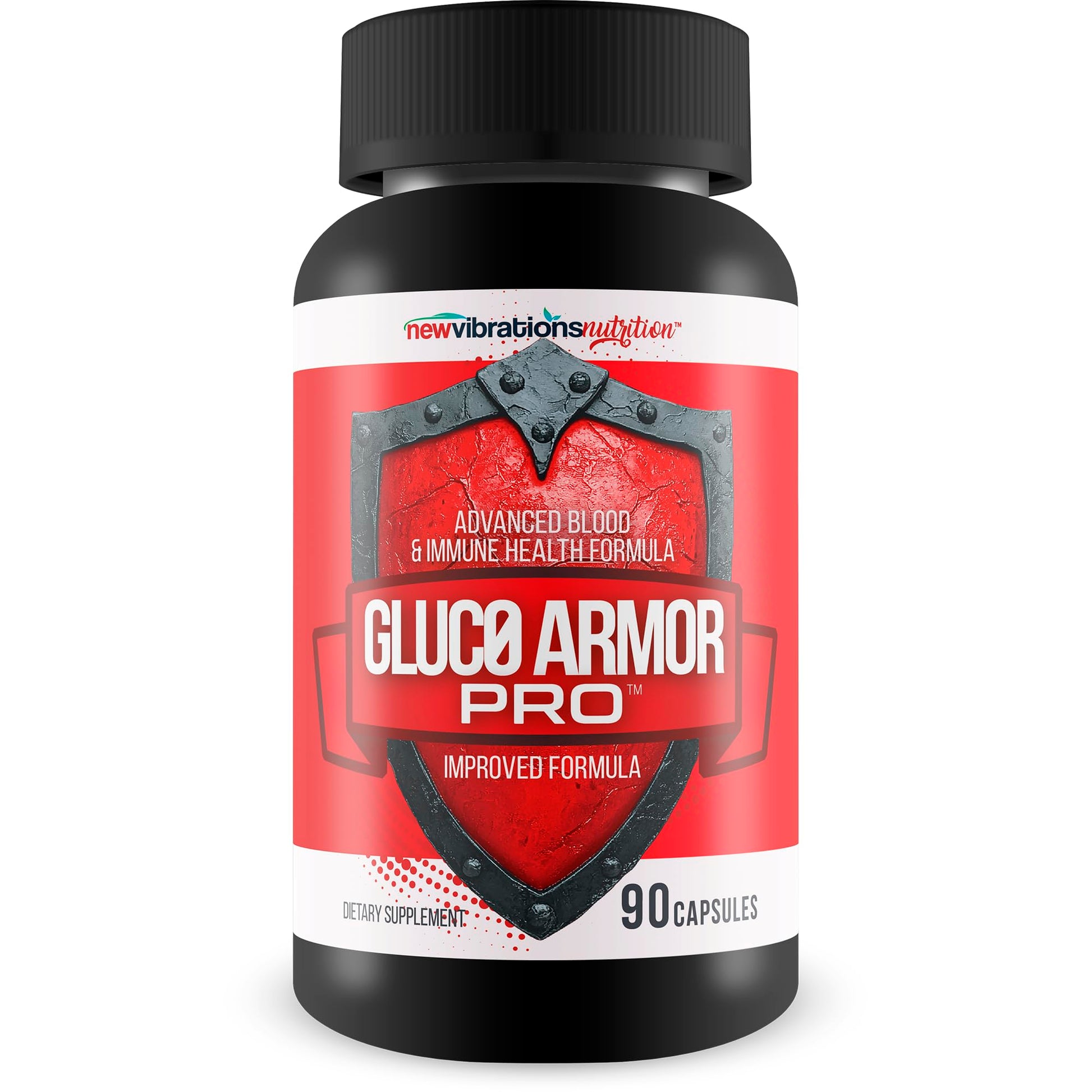 New Vibrations Nutrition Gluc0 Armor Pro 90 Capsules