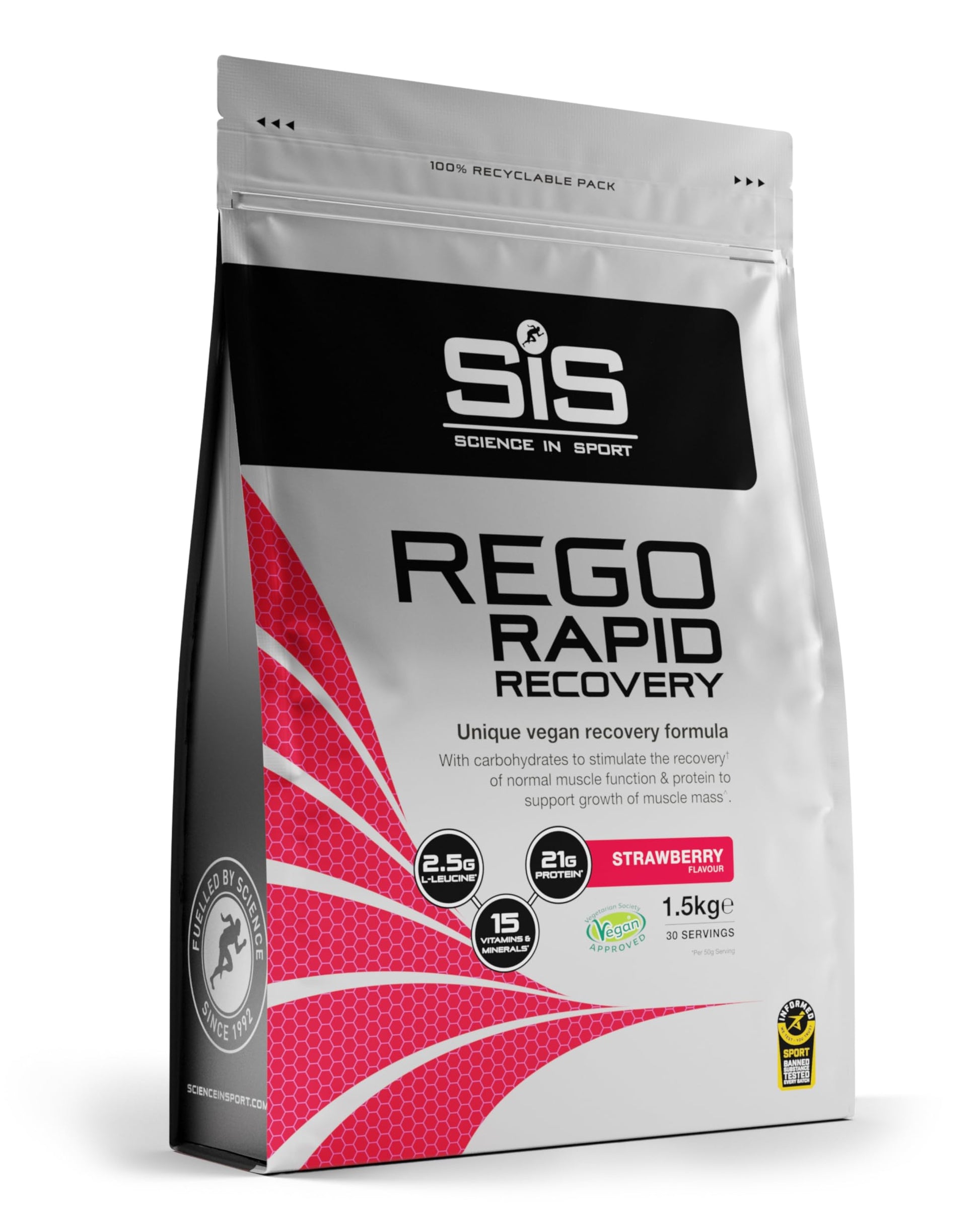 Science in Sport SiS REGO Rapid Recovery Protein Powder 52 oz