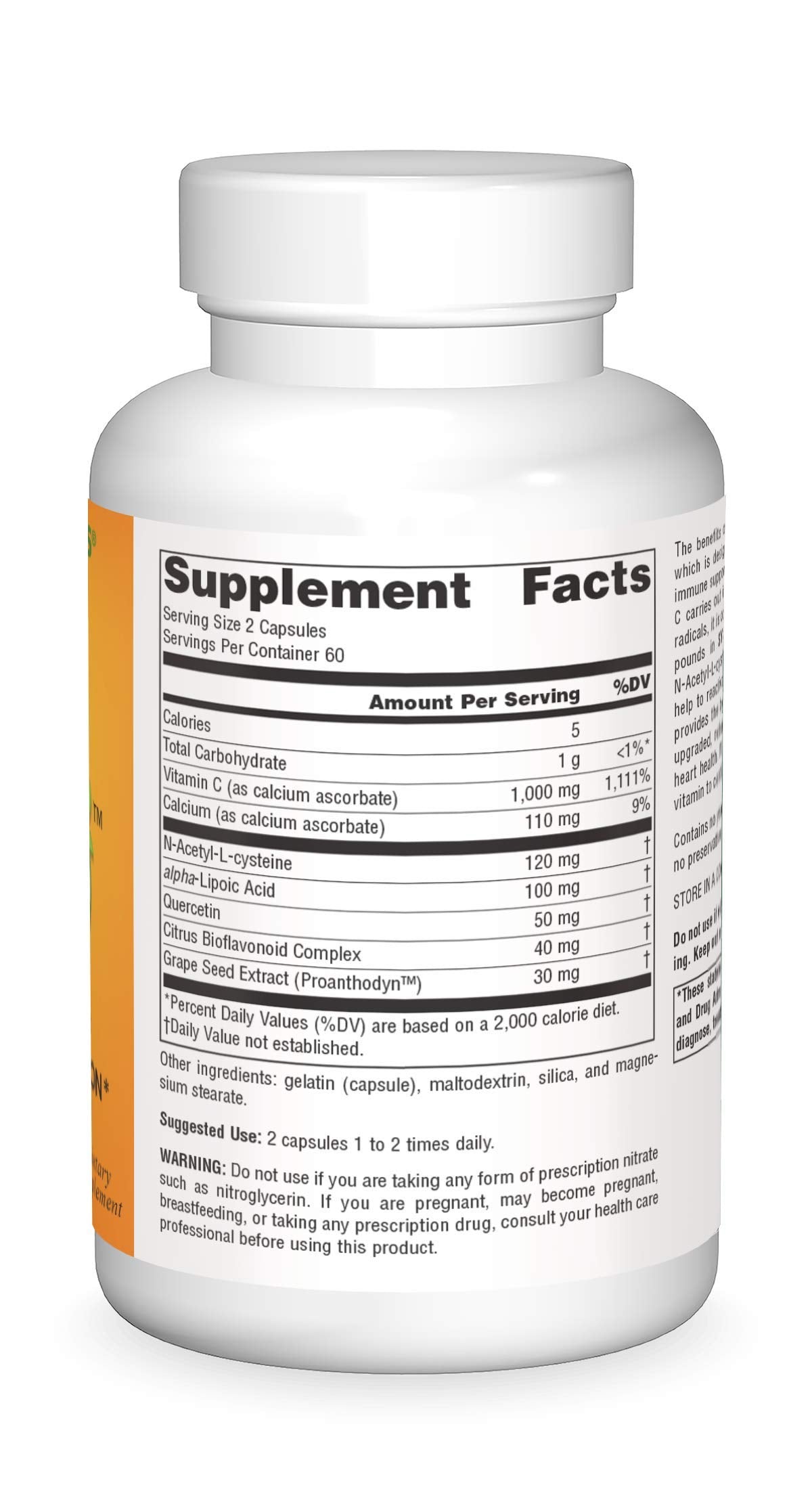 Source Naturals Systemic C 500mg Capsules, 120 Count