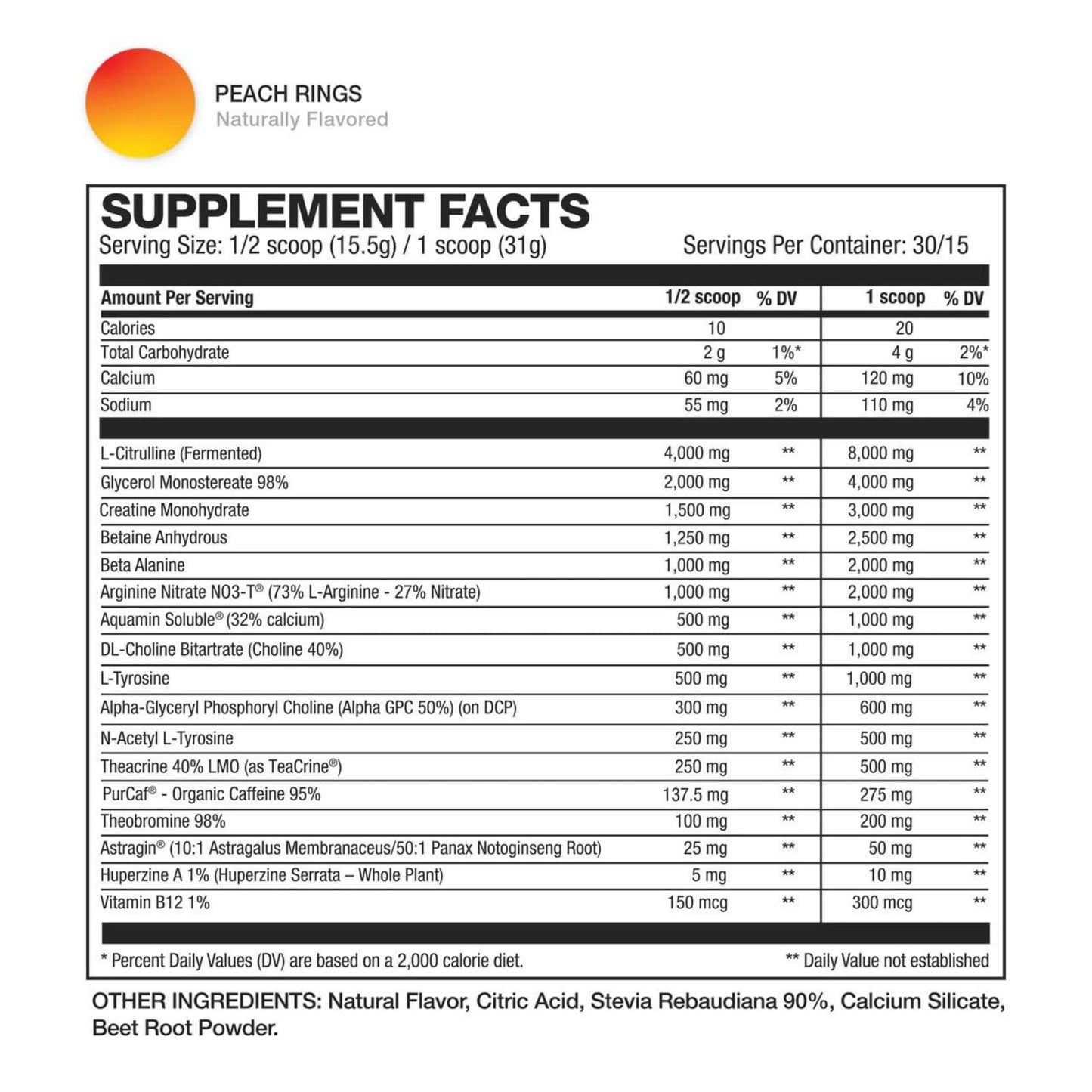 HD MUSCLE PreHD Ultra Pre Workout Powder, 16 Servings