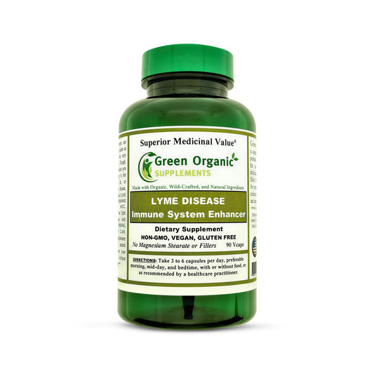 Green Organic Supplements Lyme Disease Immune System Enhancer Antibiotic Capsule 90 Count