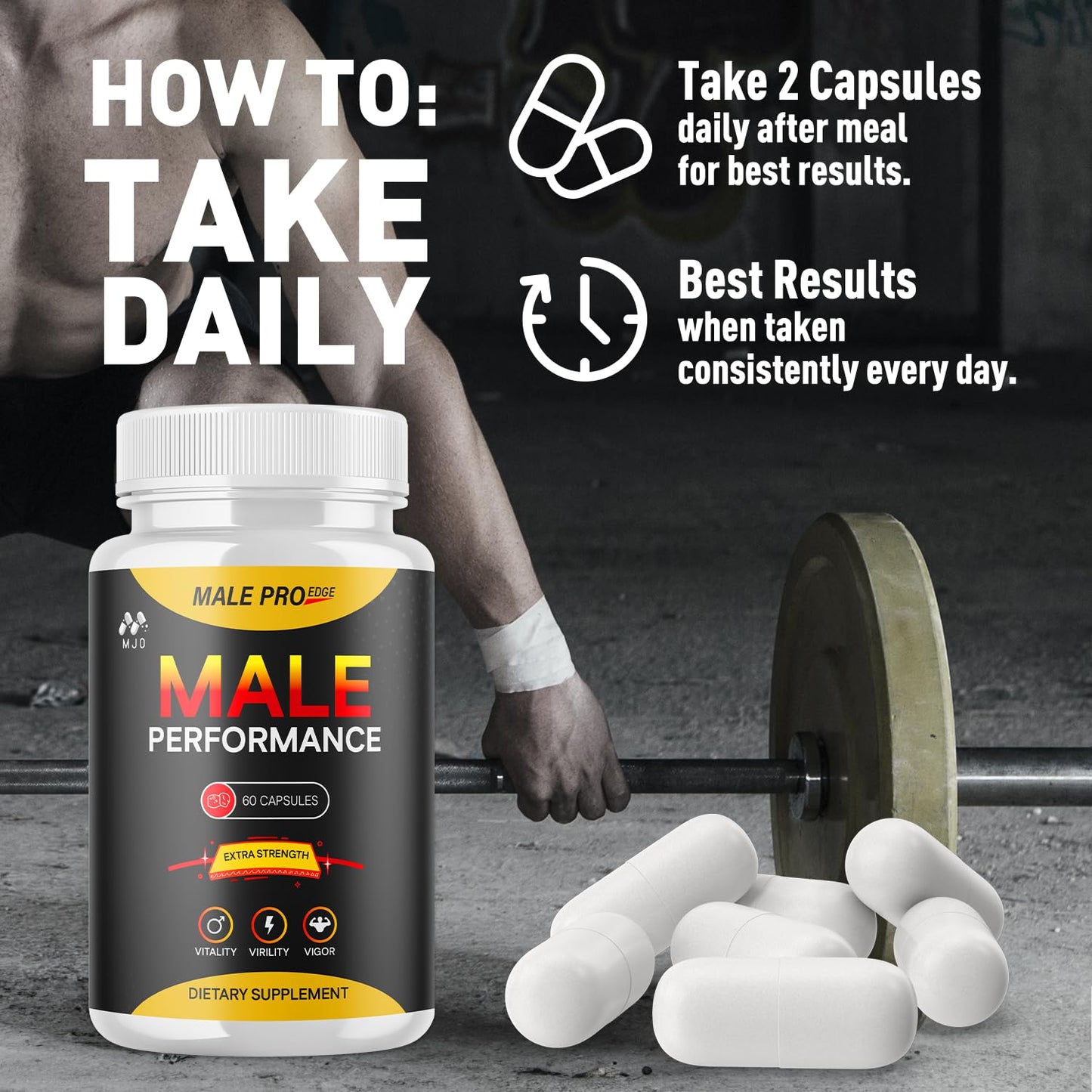 MJO Male Pro Edge Capsules 60 Count
