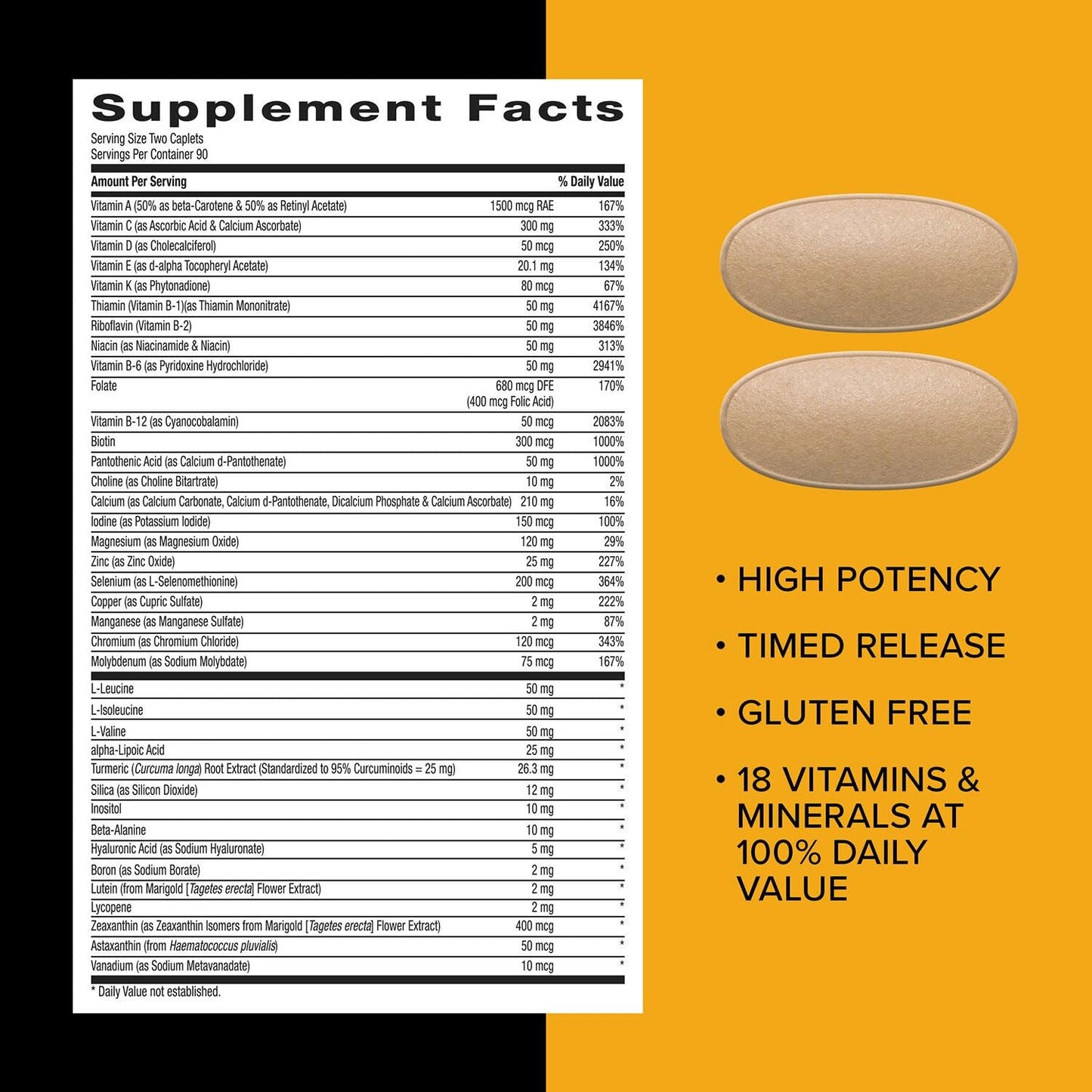 GNC Mega Men Sport Multivitamin for Men Caplets 180