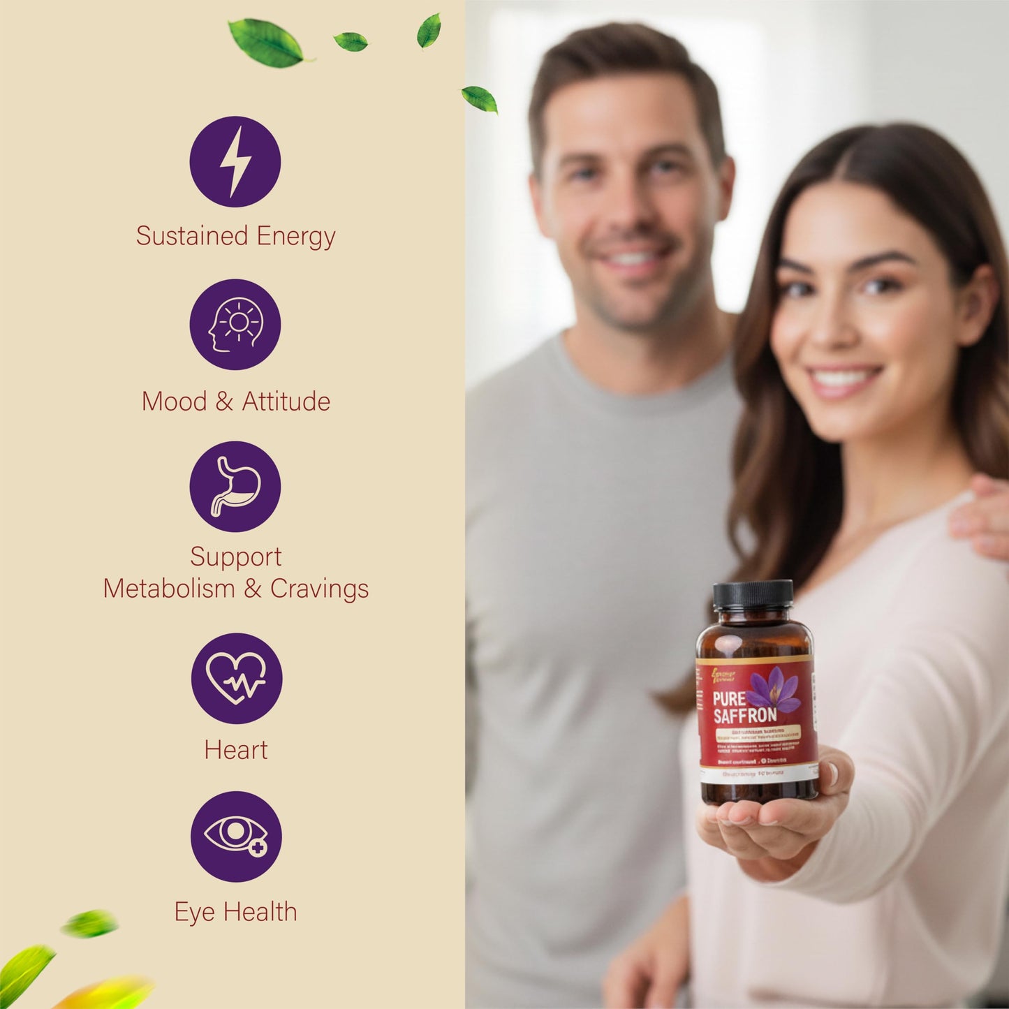 Catalyst Nutrition Pure Saffron Extract Capsules, 60 Capsules
