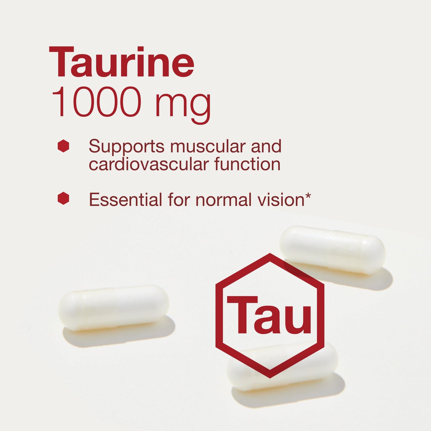 PROTOCOL FOR LIFE BALANCE Taurine 1,000mg - Amino Acid Like - Muscle, Heart, Brain, and Eye Health Capsule 100 Count
