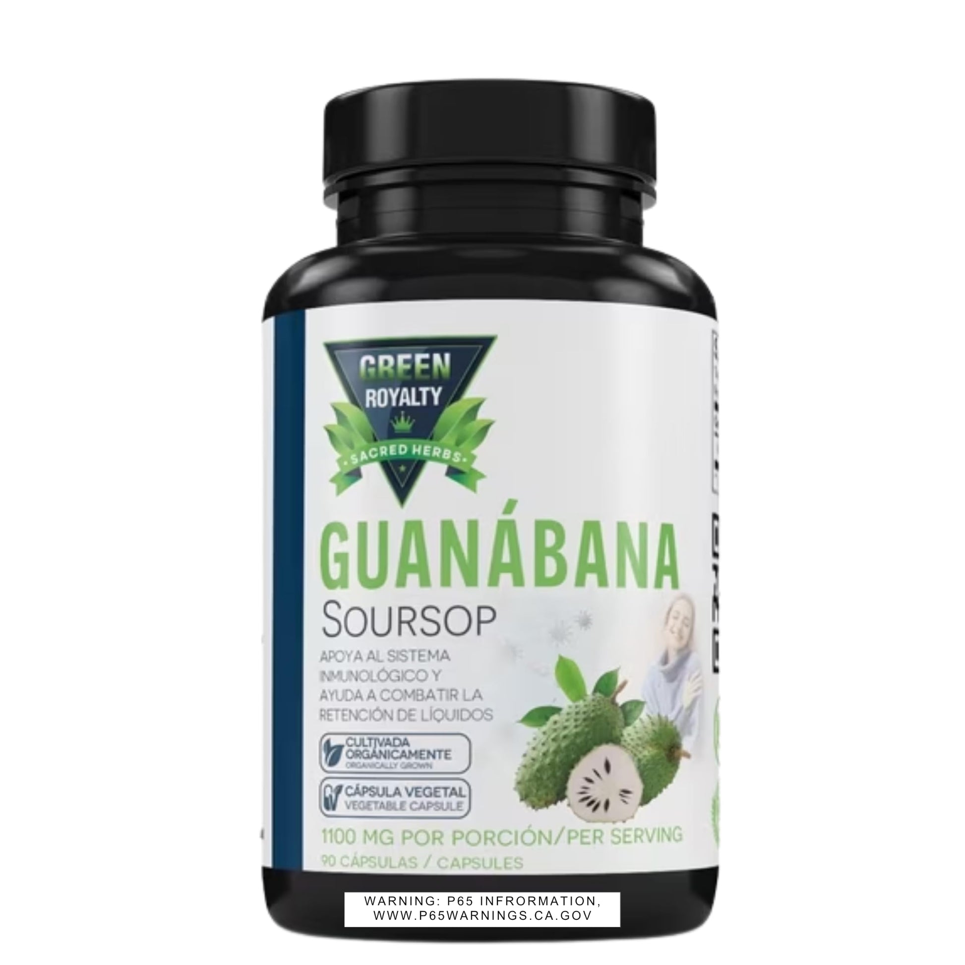 GREEN ROYALTY Graviola Guanabana (Soursop) Capsules 90 Count