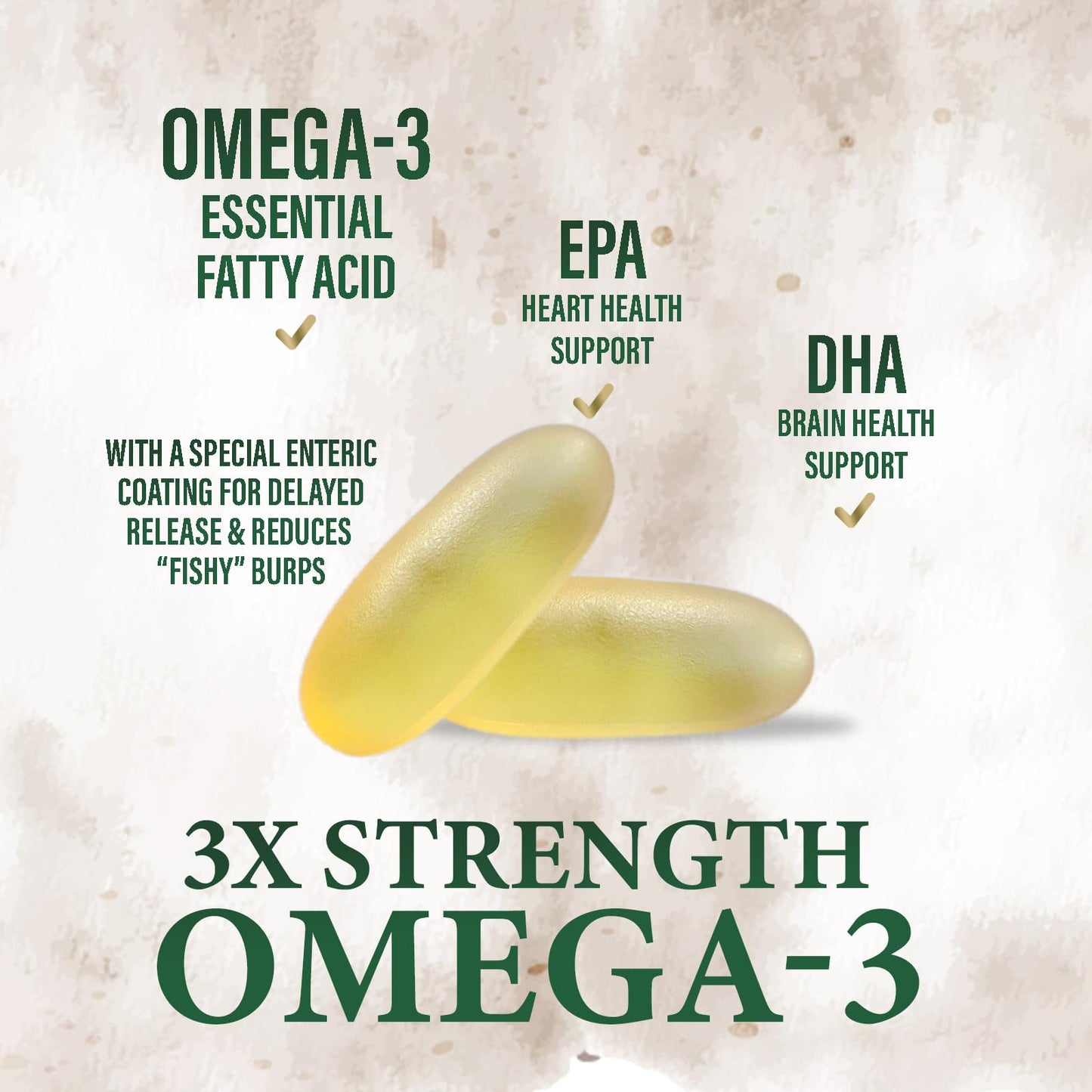 Nature's Peak Omega 3 Fish Oil Softgels 120 Count
