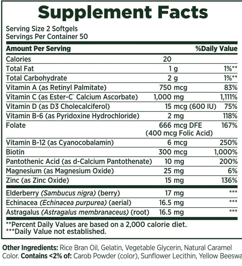 Generic 24-Hours Immunity Ester-C Vitamin C 1000 mg Tablet, 120 Tablets