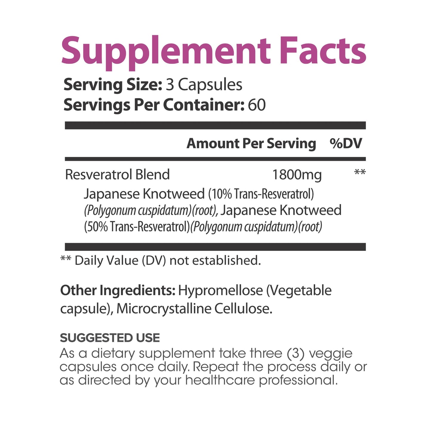 Lumen Naturals Resveratrol Parent Capsule, 180 Count