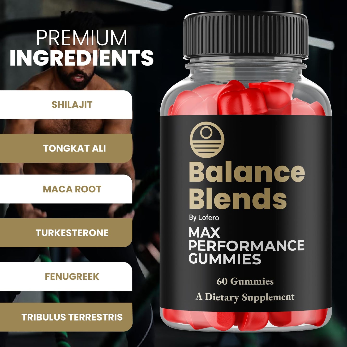 Lofero Balance Blends Premium Wellness Formula Gummies, 180 Gummies