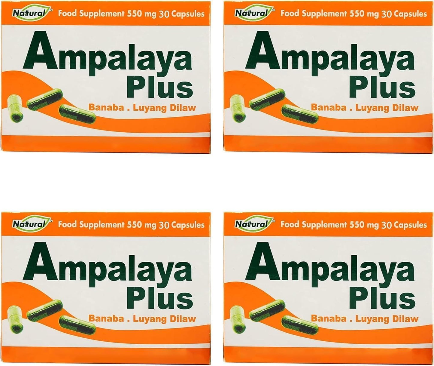 Nattural Quality Corporation Nattural Amplaya Plus Banaba + Luyang Dilaw 550 mg Capsules 120