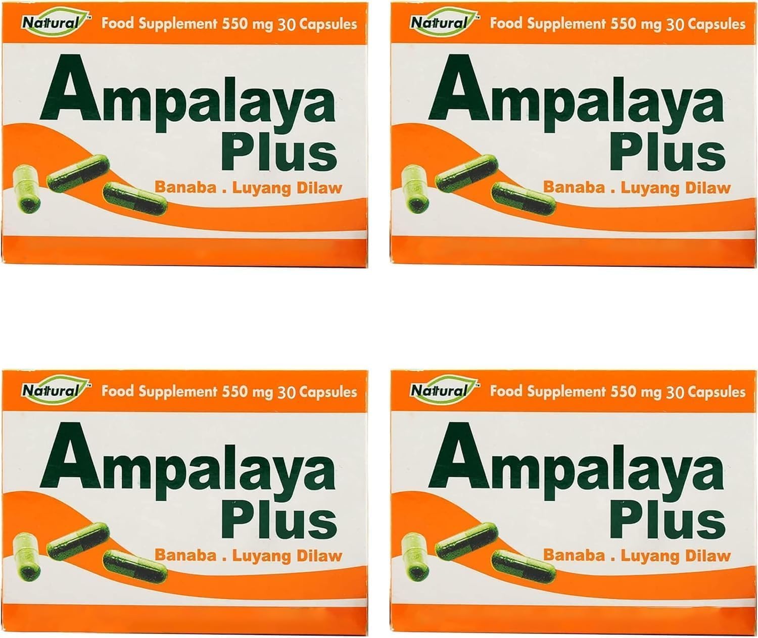 Nattural Quality Corporation Nattural Amplaya Plus Banaba + Luyang Dilaw 550 mg Capsules 120