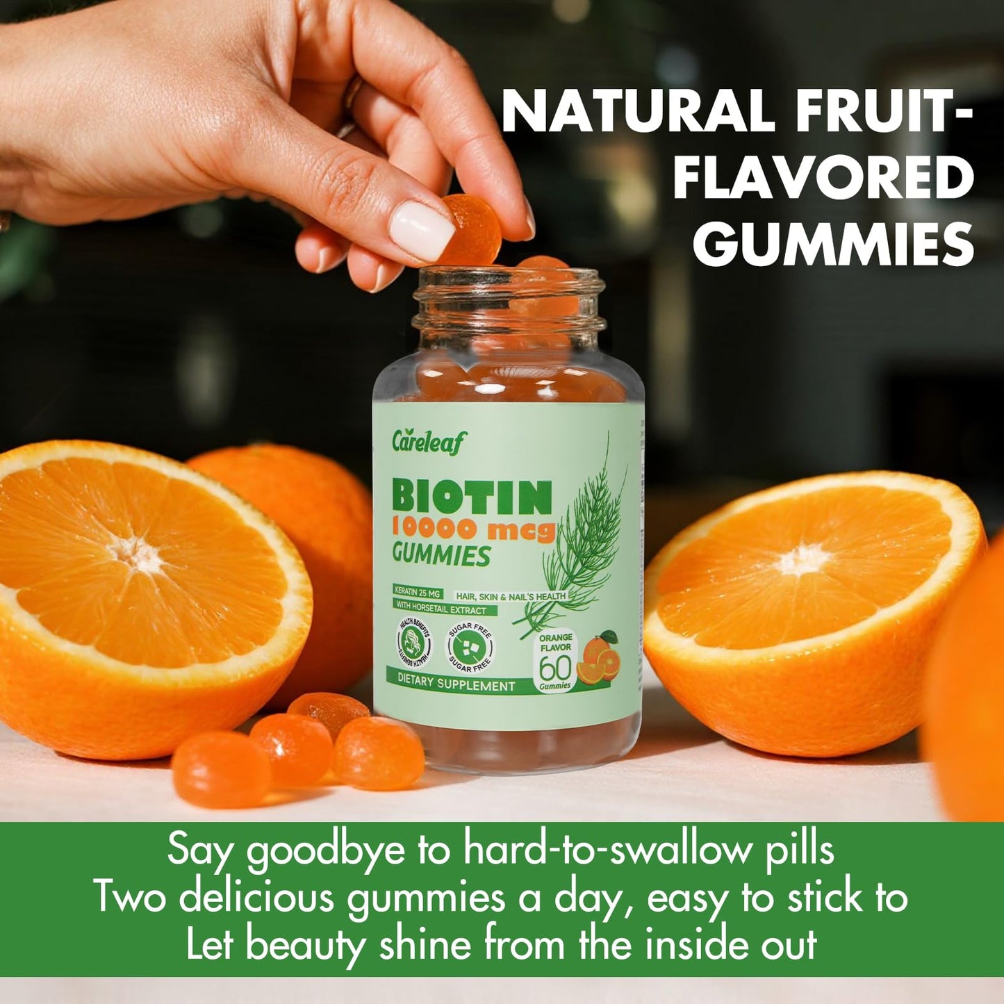 careleaf Biotin Gummies 60 Count