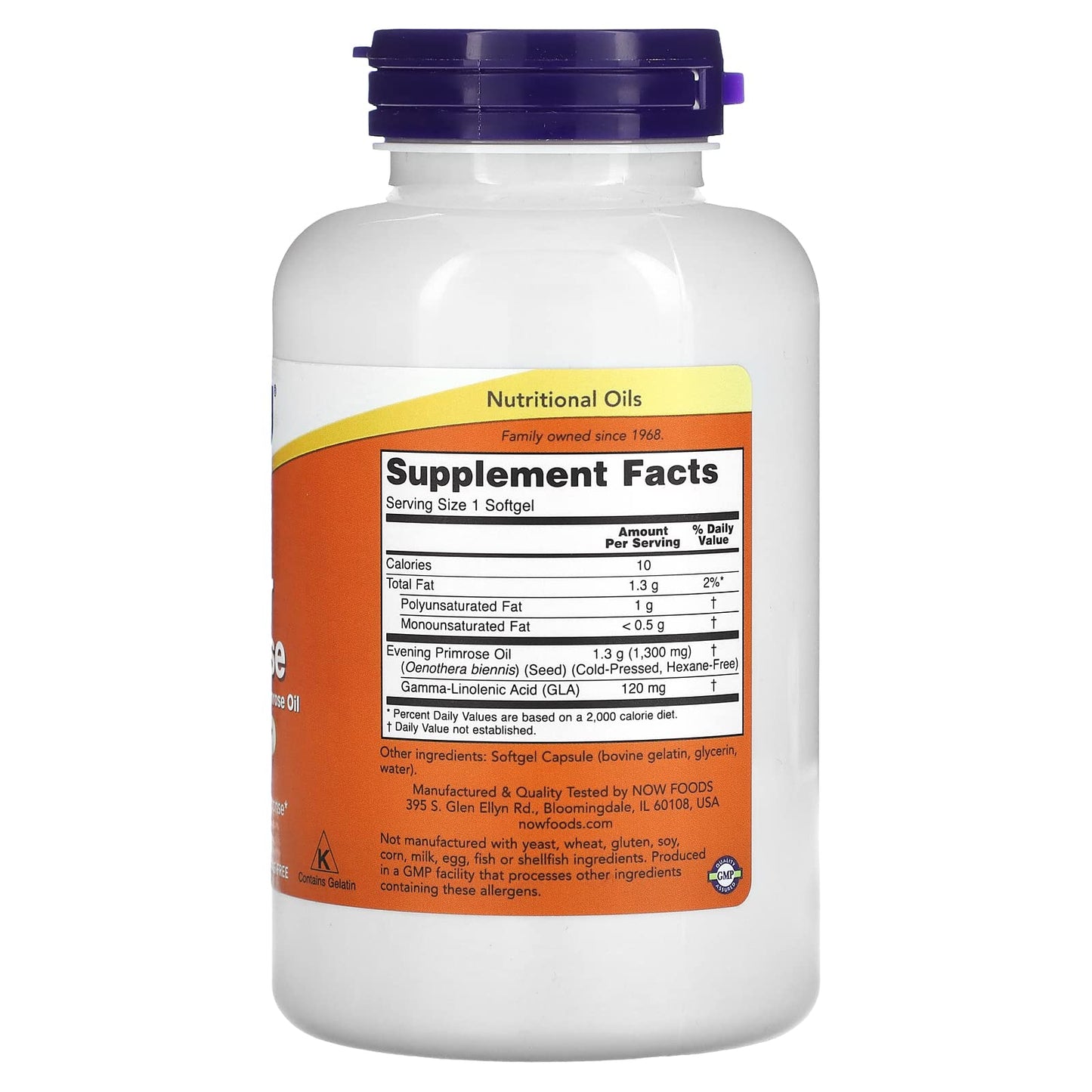 NOW Foods Super Primrose 1300Mg Softgels, 120 Softgels