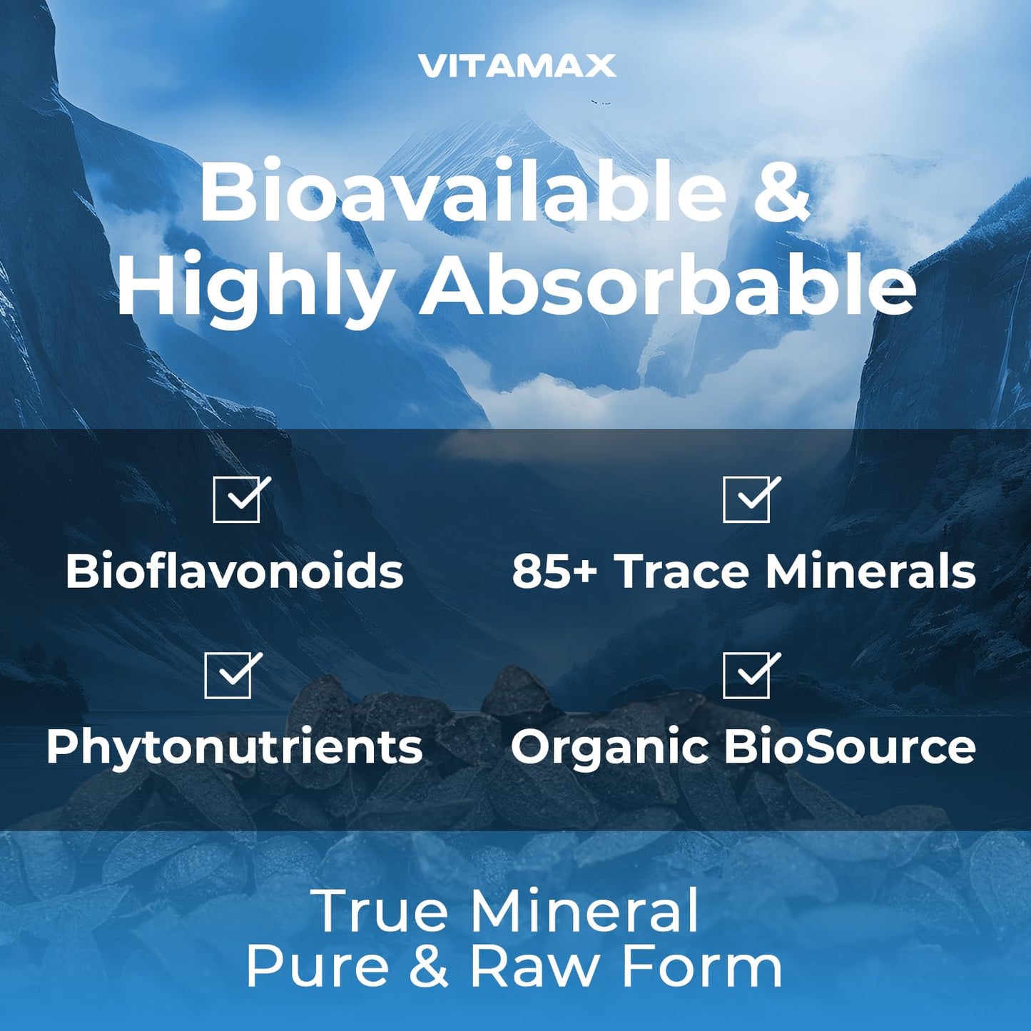 Vitamax Sea Moss Maca Black Seed Oil Ashwagandha Bladderwrack Turmeric Elderberry Vitamins C & D3 Dandelion & Black Pepper, 60 Capsules