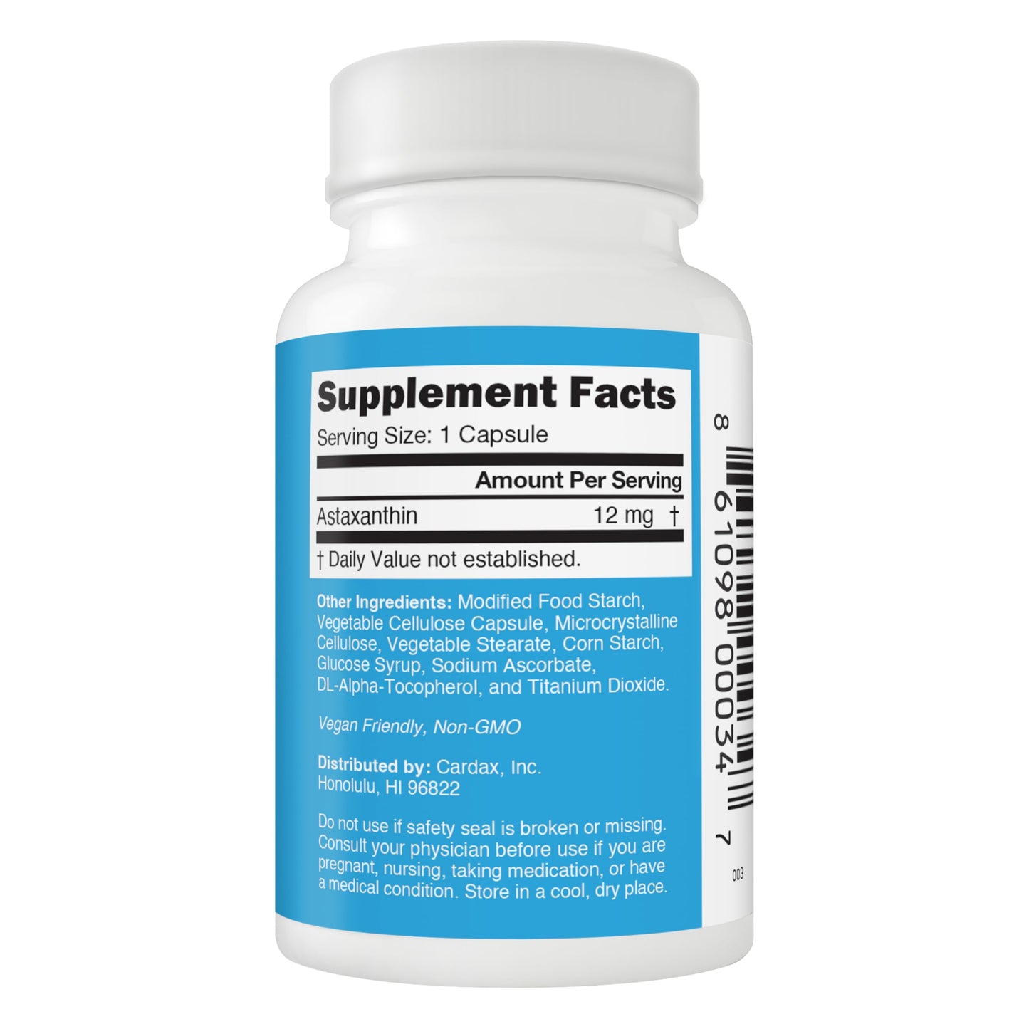 ZanthoSyn Astaxanthin Capsule, 12mg, Triple Strength with 3X Absorption, Non-GMO, 90 Vegetable Capsules