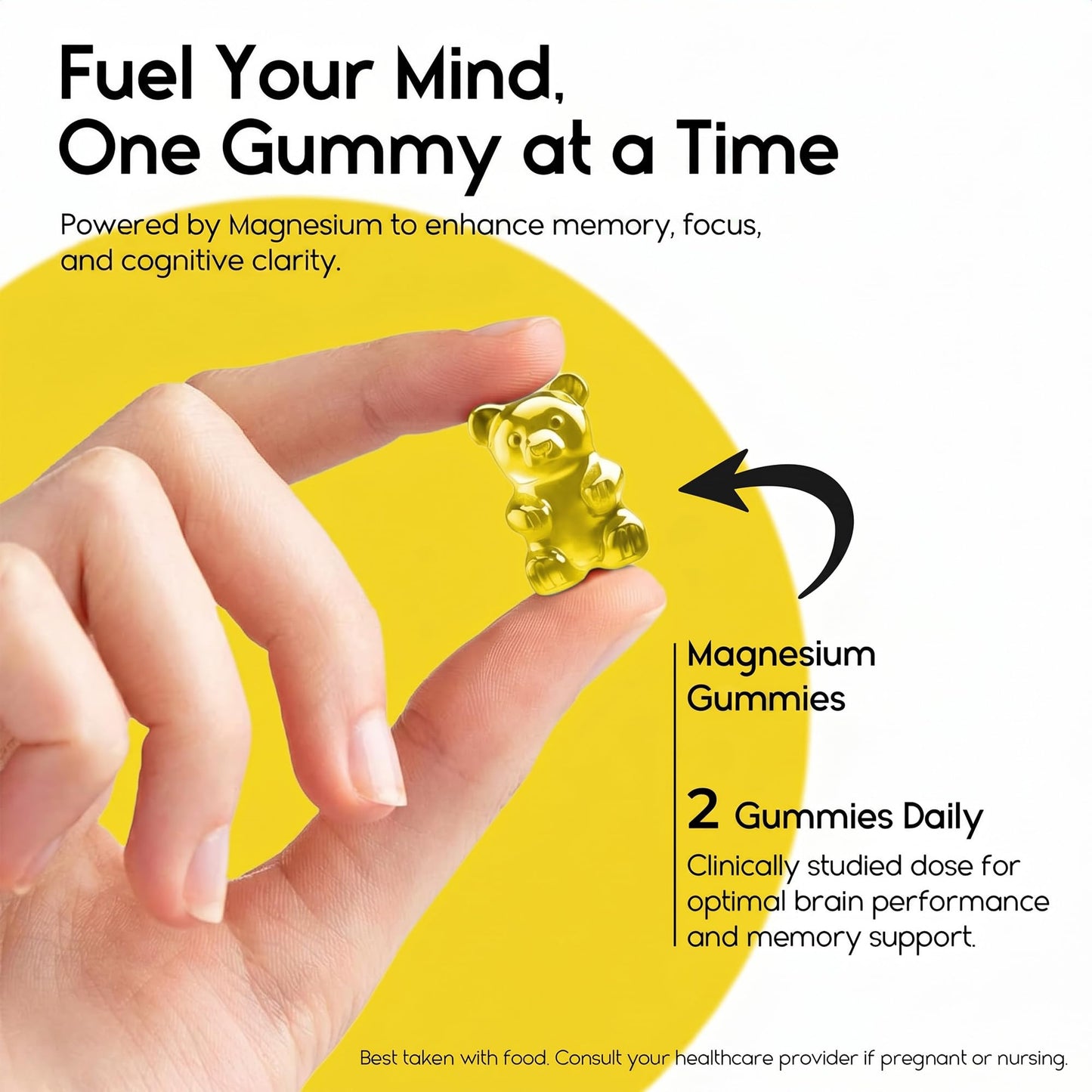 Pharmlitalia Magnesium Supplement 2000mg Gummy 120 Count