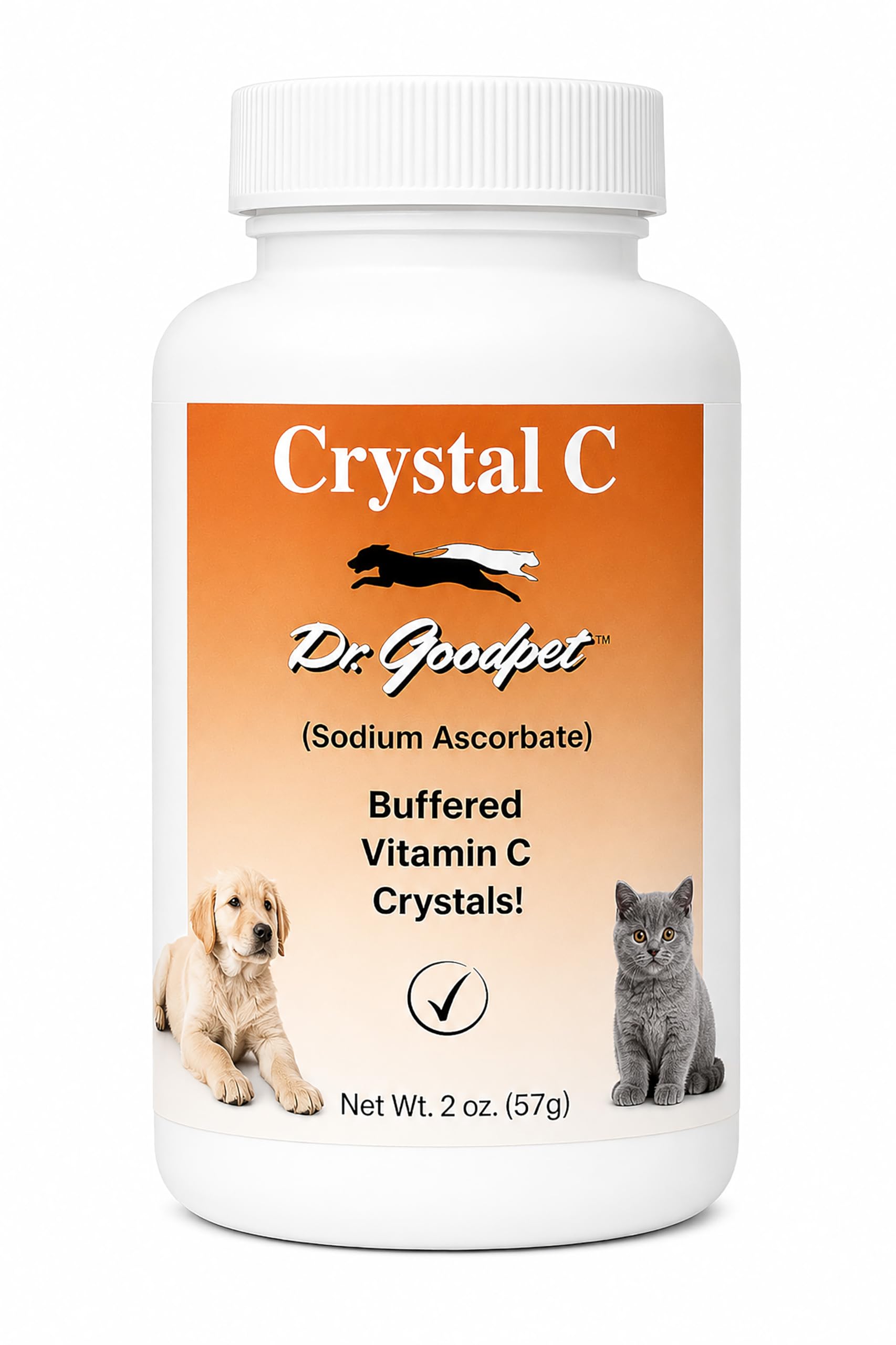 Dr. Goodpet Crystal-C Buffered Vitamin C Powder, 2 oz