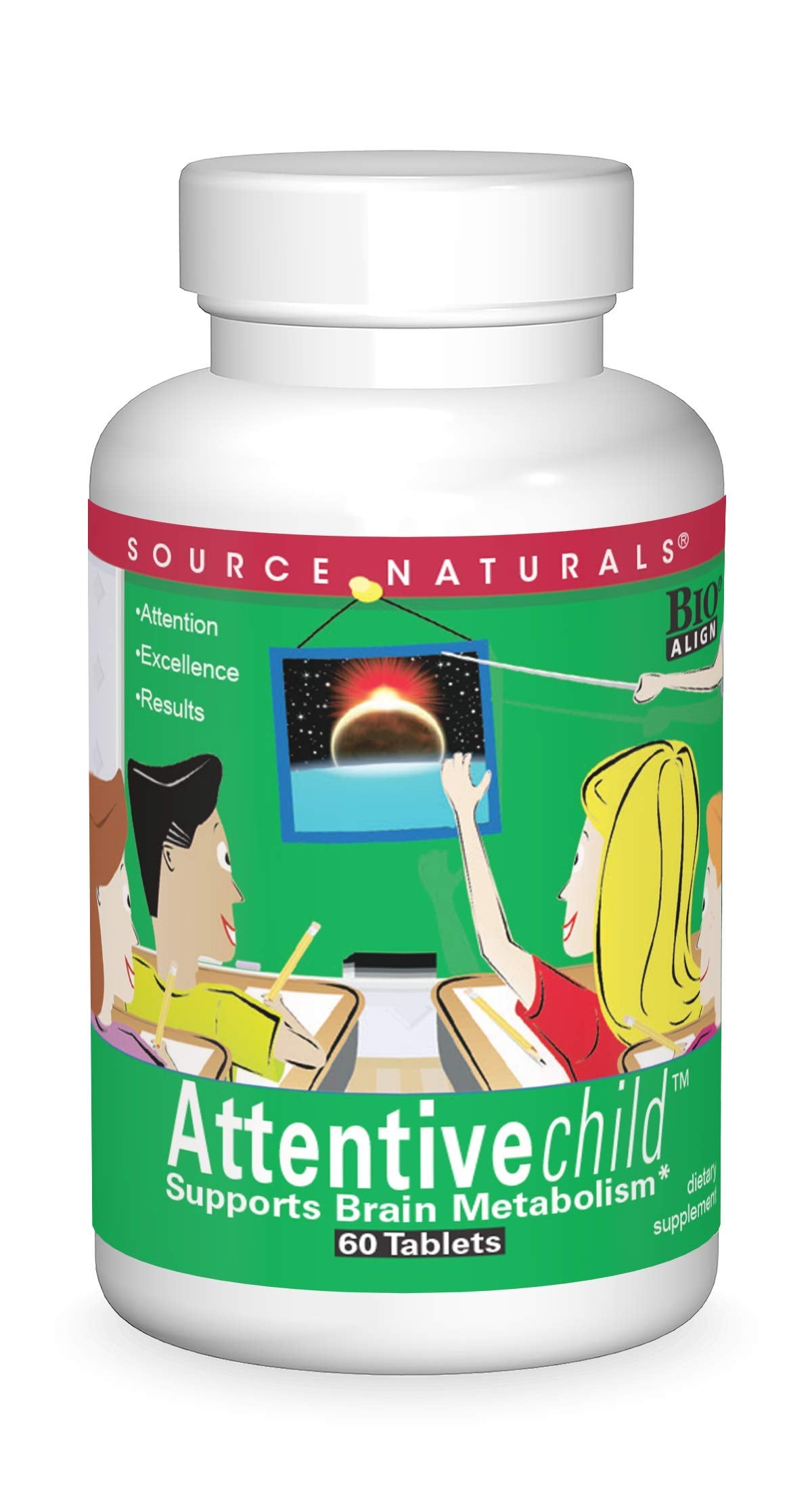 Source Naturals Attentive Child Tablet 60 Tablets
