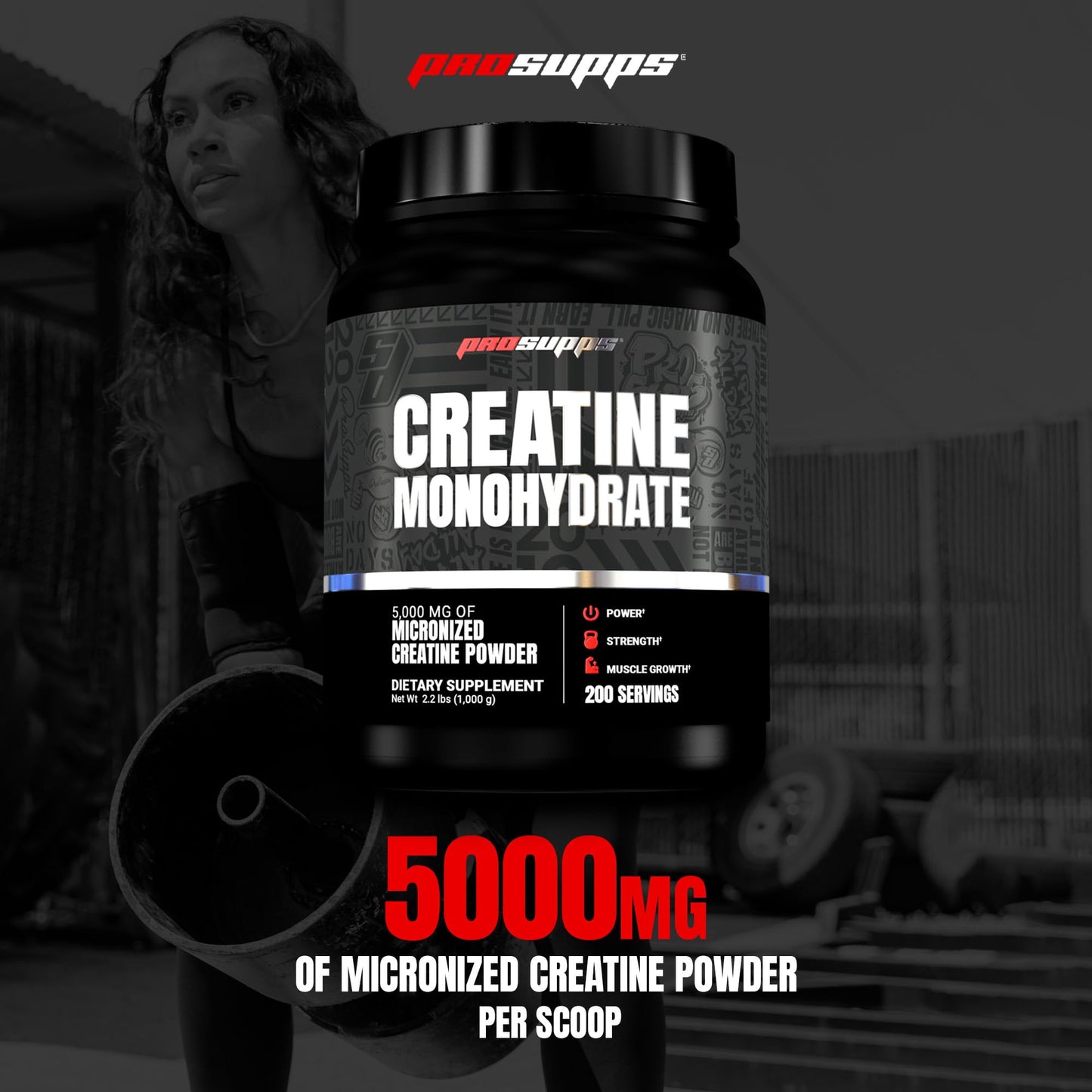 ProSupps Creatine Monohydrate Powder, 200 Servings