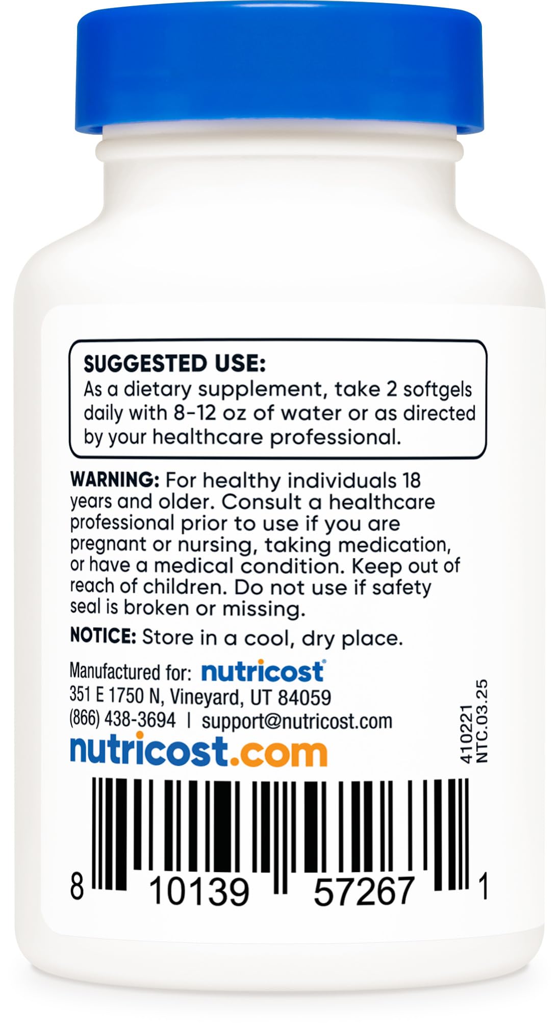Nutricost Chlorophyll (100mg) Softgels, 60 Count