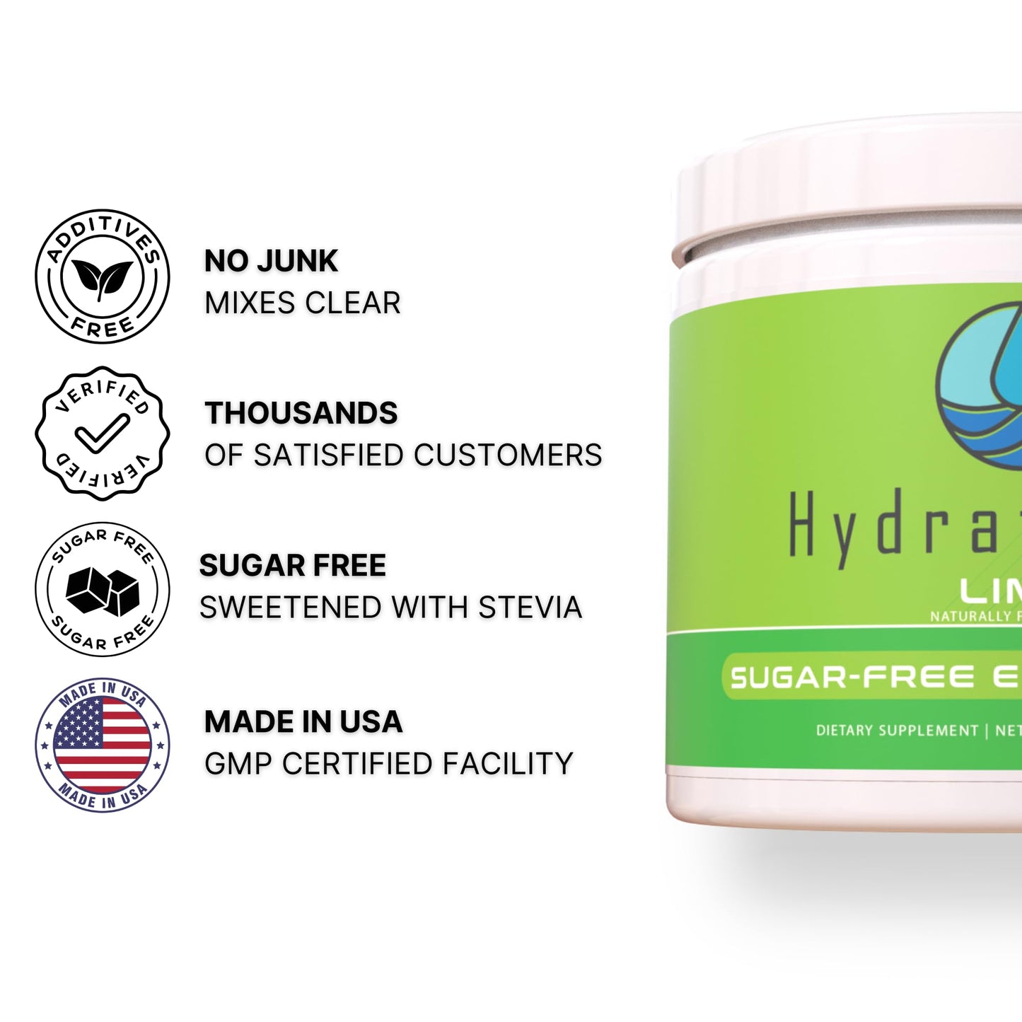 Hydrate Pro Clinical-Grade Electrolyte Powder, 7.9 Ounces