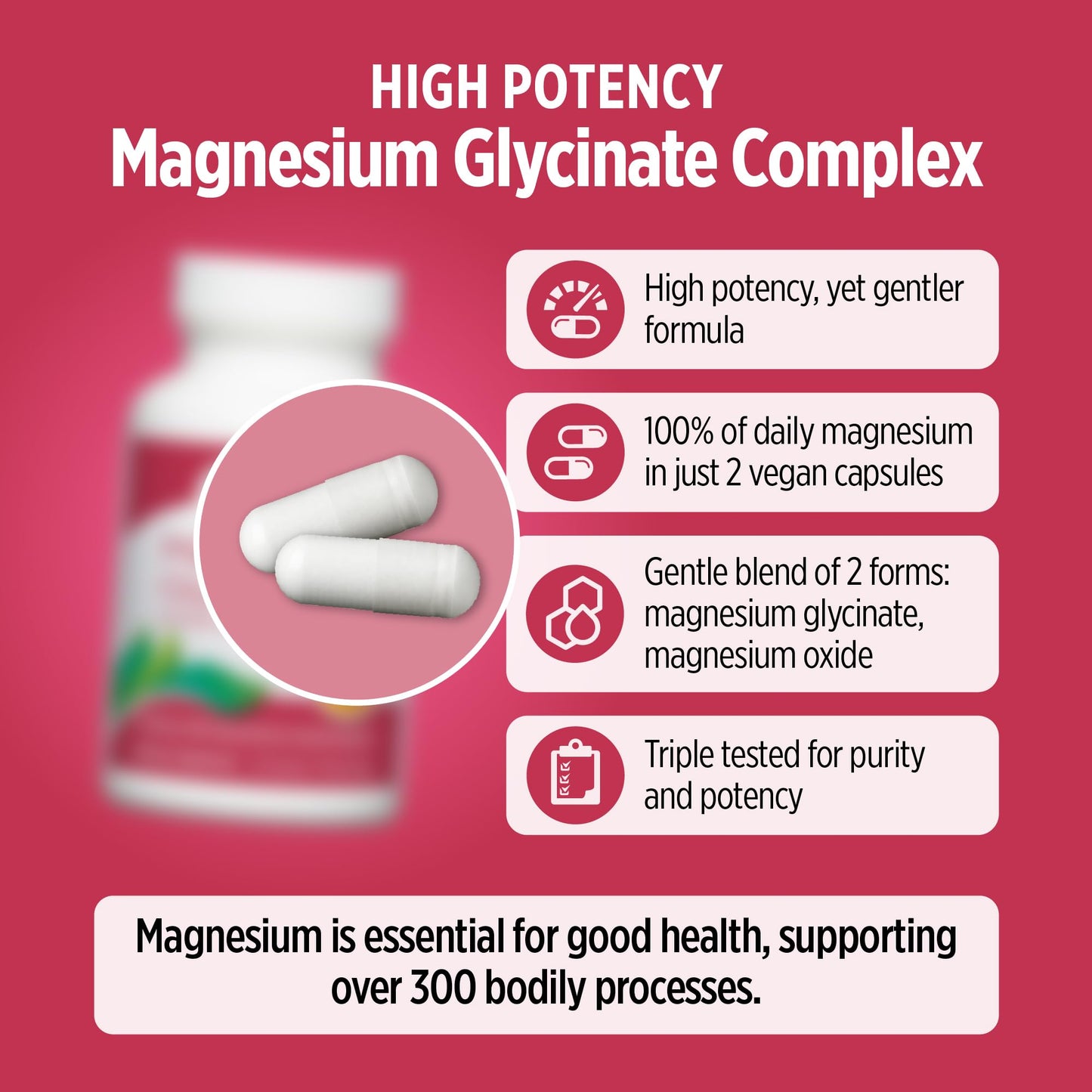 DOCTORS' PREFERRED Magnesium Glycinate Complex Capsules 60 Count
