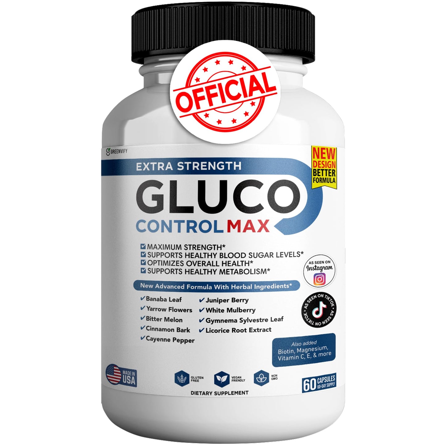 GREENVIFY Gluco Control Max Capsule 60 Capsules