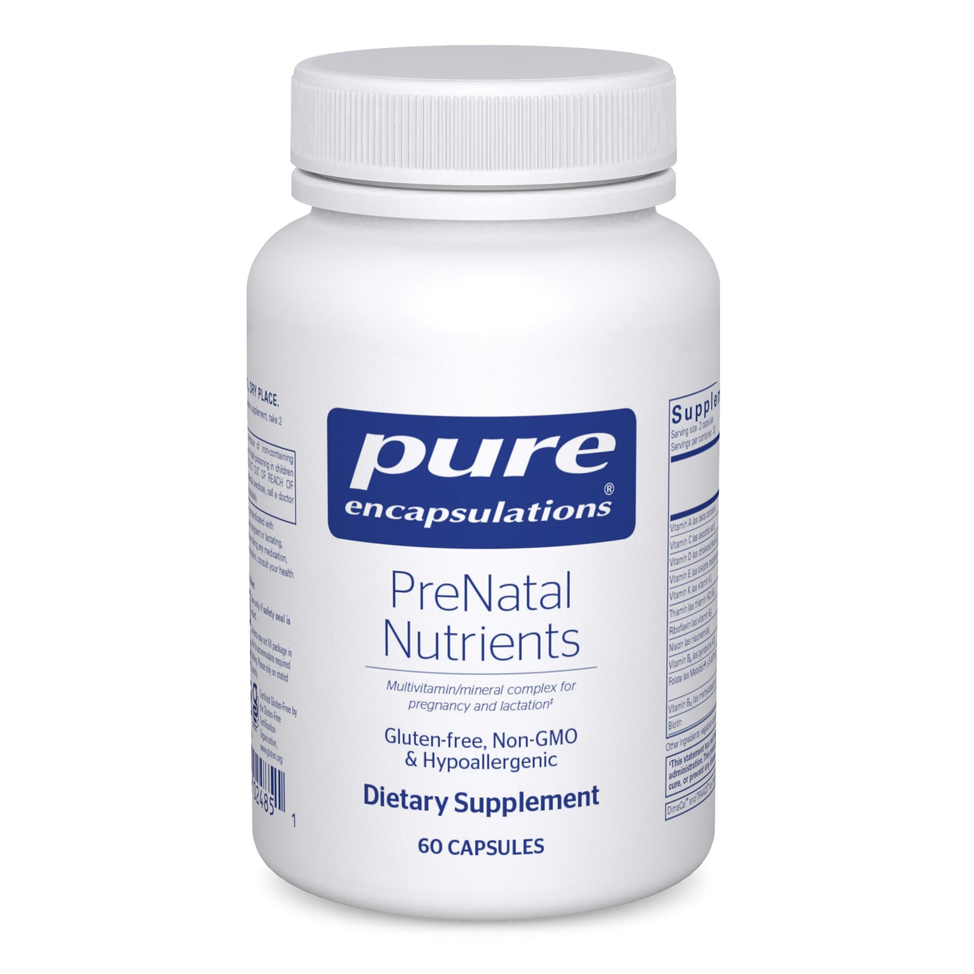 Pure Encapsulations PreNatal Nutrients Capsules 60