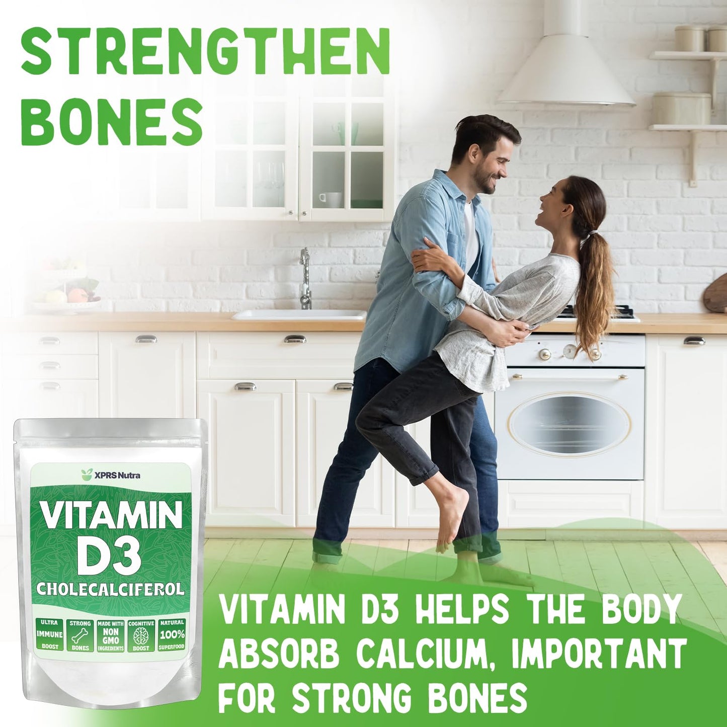 XPRS Nutra Vitamin D3 Powder 8 Ounce
