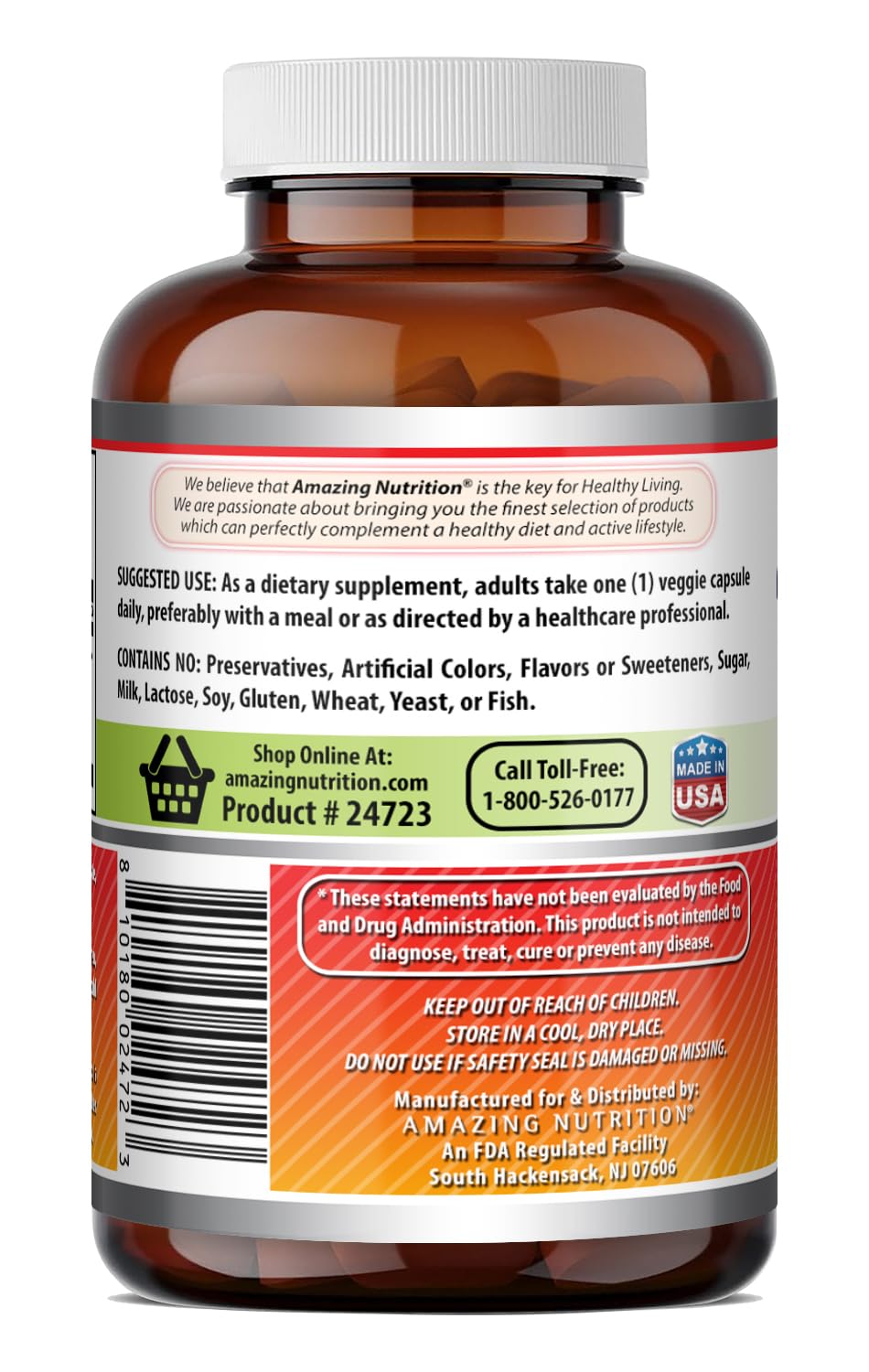 Amazing Nutrition Curcumin Capsule, 120 Count