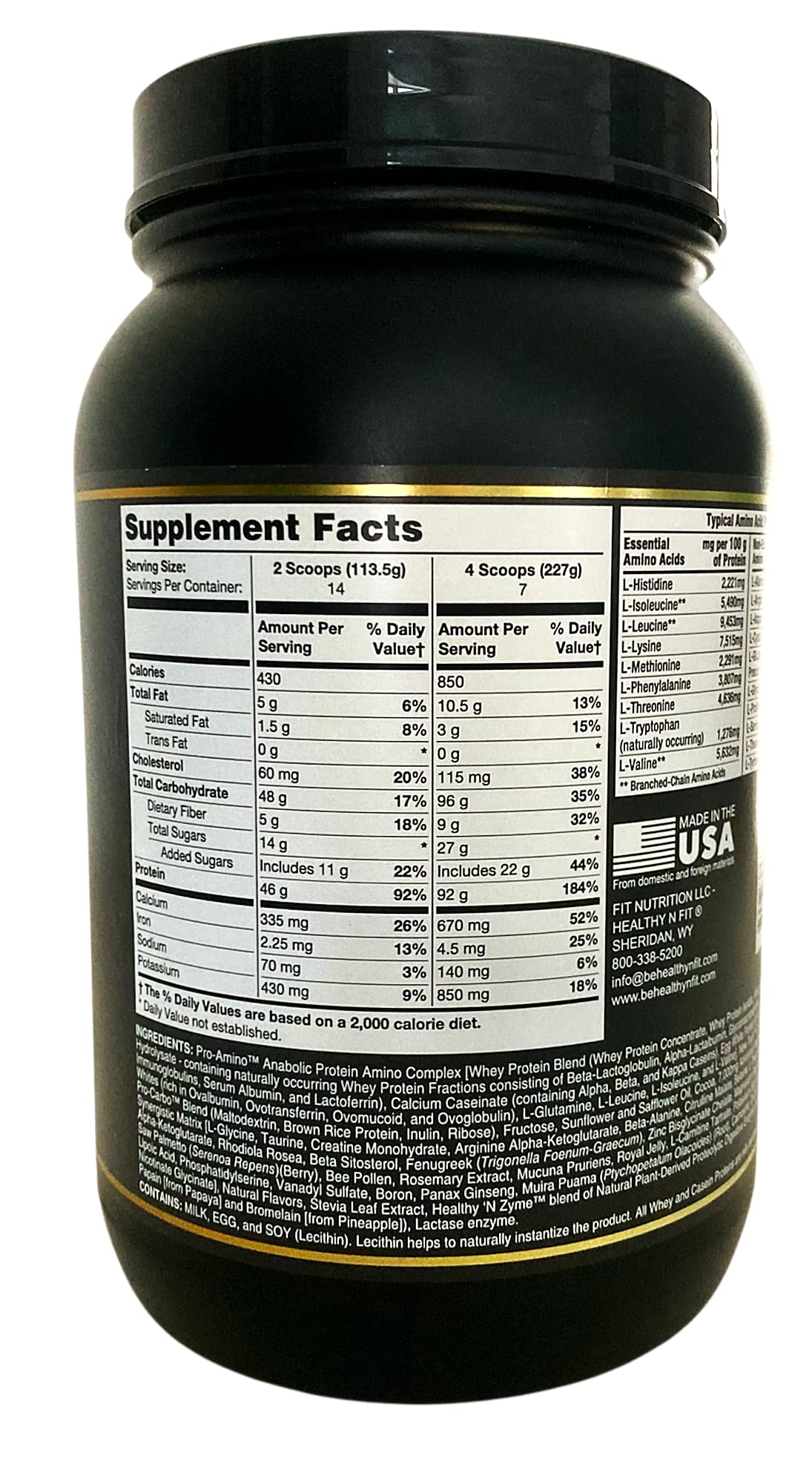 Healthy 'N Fit A. Muscle Protein Powder Chocolate, 3.5 lb