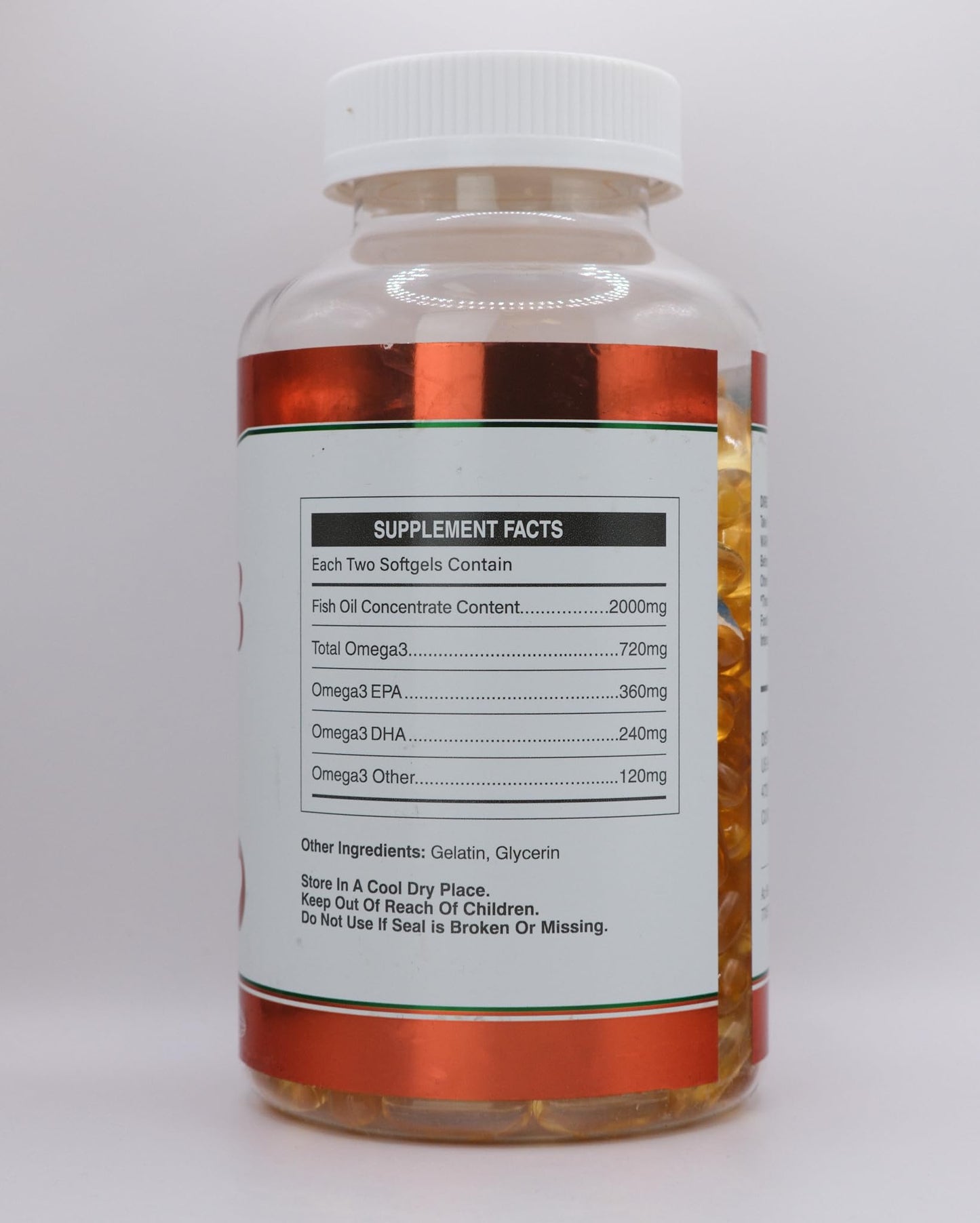 AZ BIOTECH Omega 3 Deep Sea Fish Oil Capsule, 2000mg Fish Oil Concentrate Per Serving, EPA 360mg DHA 240mg, 300 Capsules