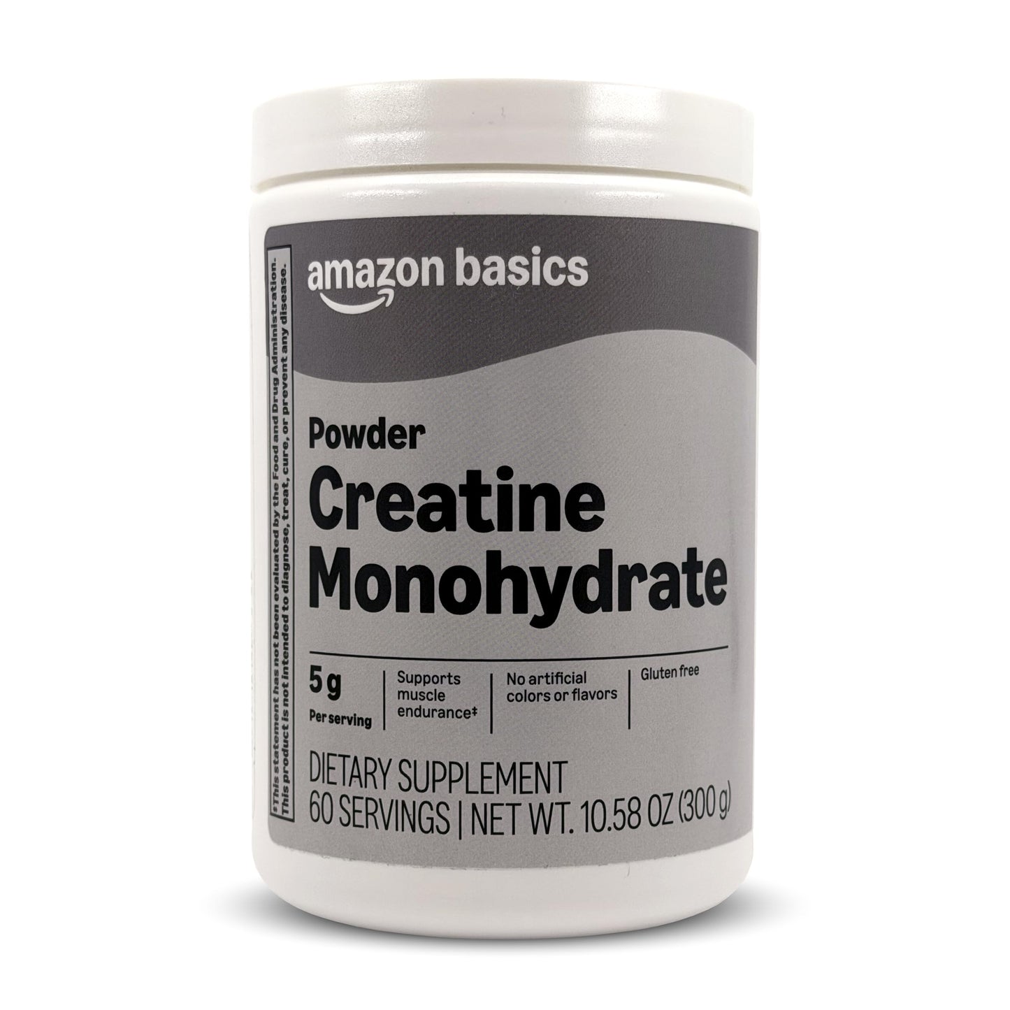 Amazon Basics Creatine Monohydrate Powder, 60 Servings