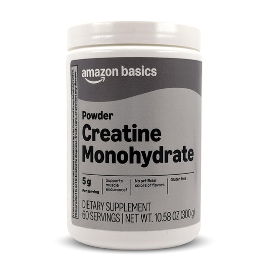 Amazon Basics Creatine Monohydrate Powder, 60 Servings