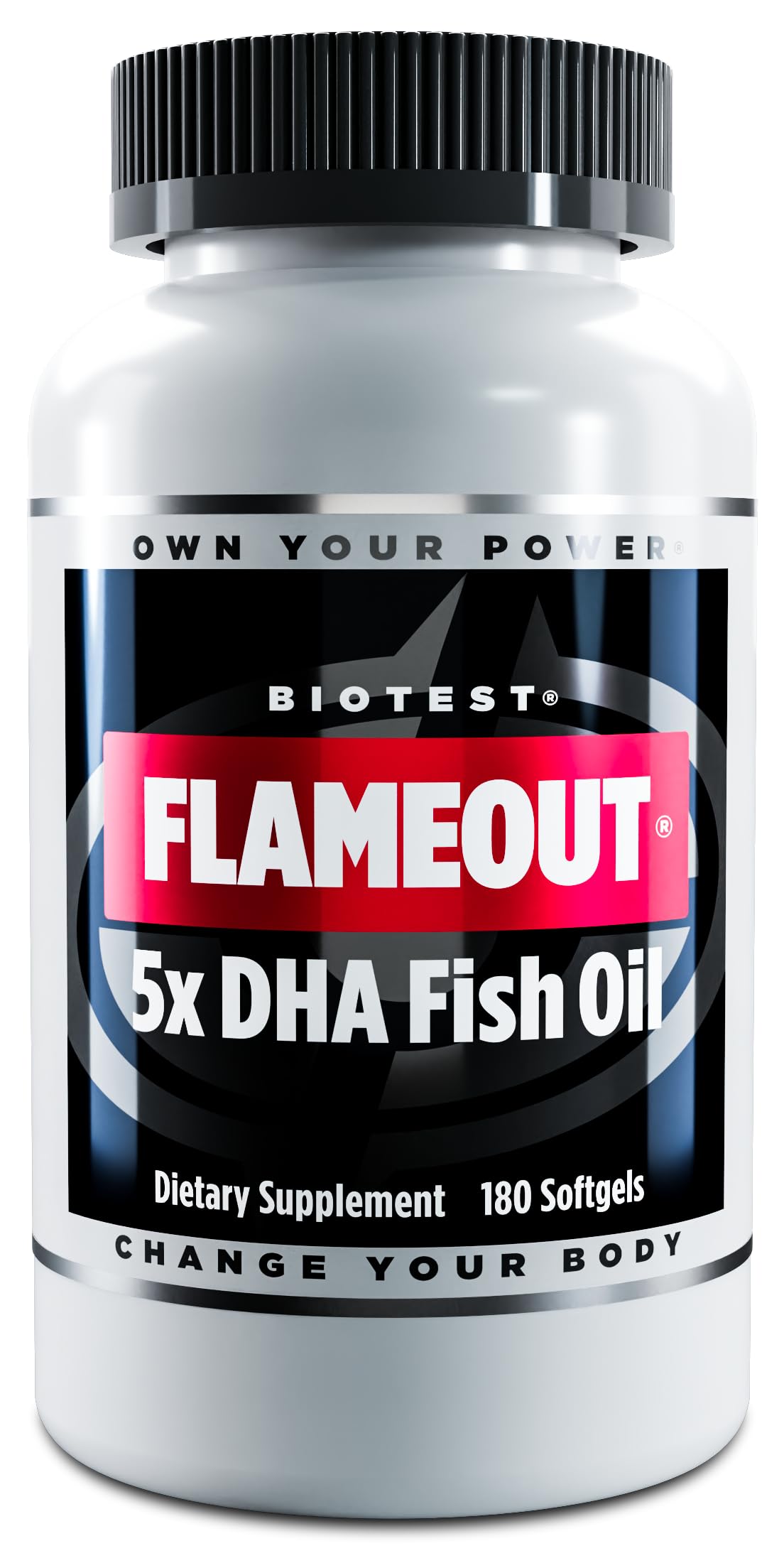 Biotest Flameout 5X DHA Fish Oil Softgel 180 Count