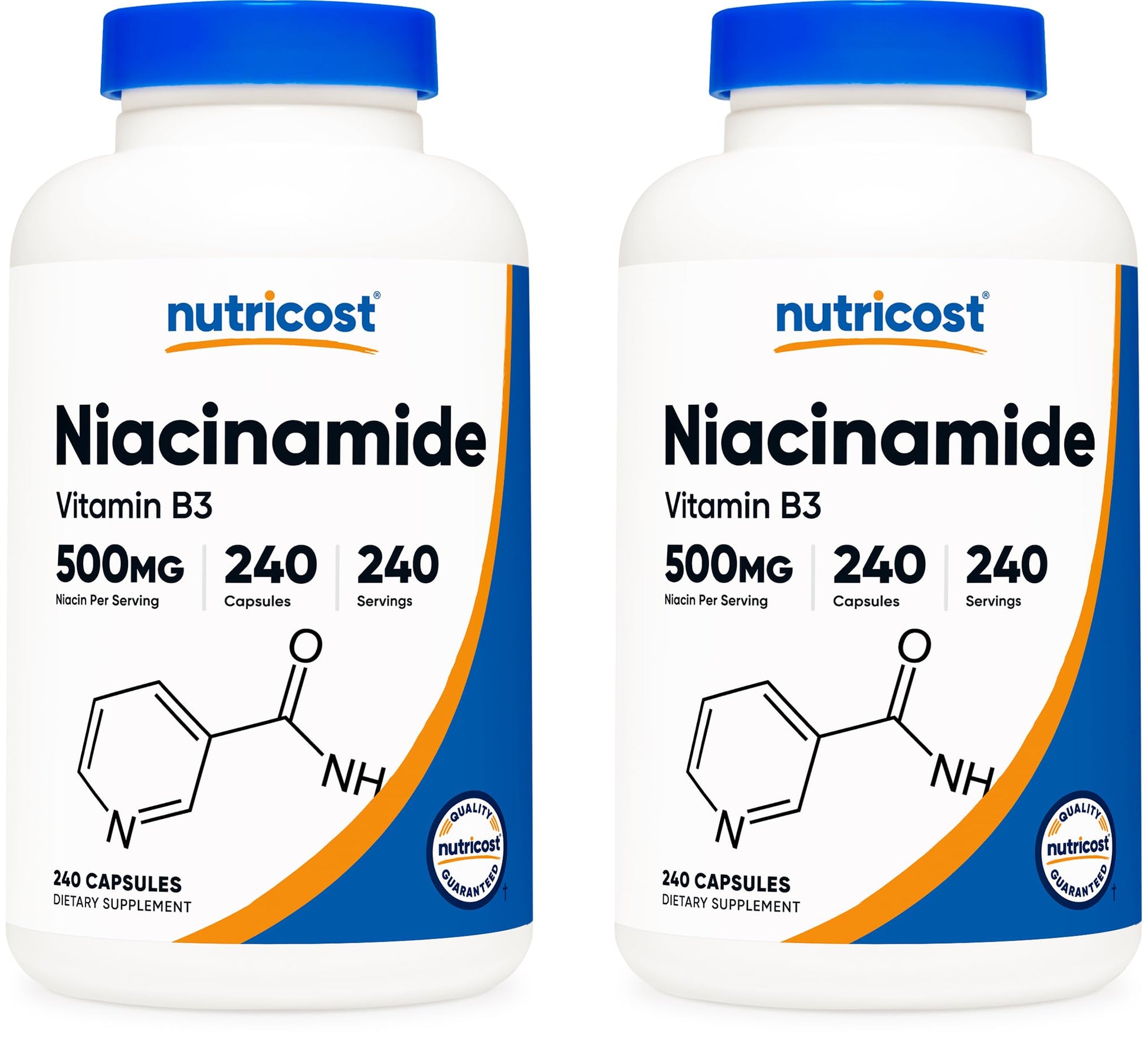 Nutricost Niacinamide (Vitamin B3) 500mg Capsules, 480 Capsules