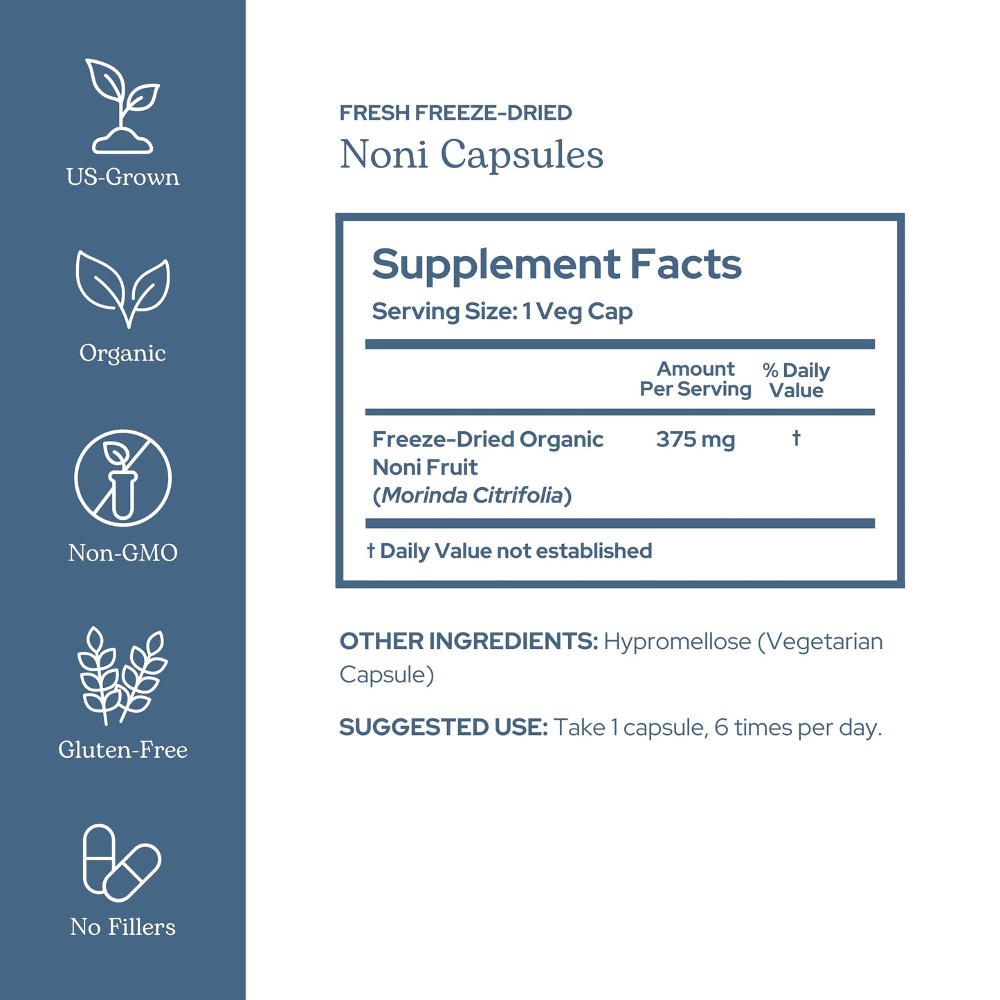 Eclectic Institute Noni Capsules 100 Count