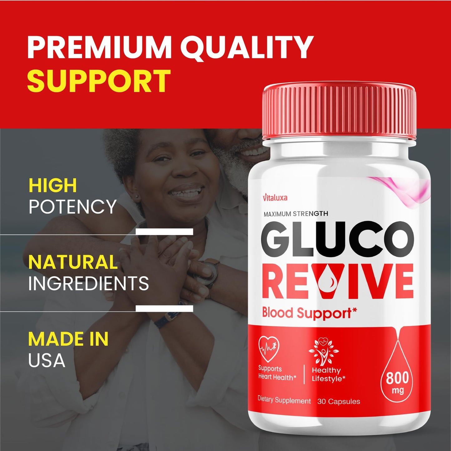 Vitaluxa Gluco Revive Capsules 300 Count