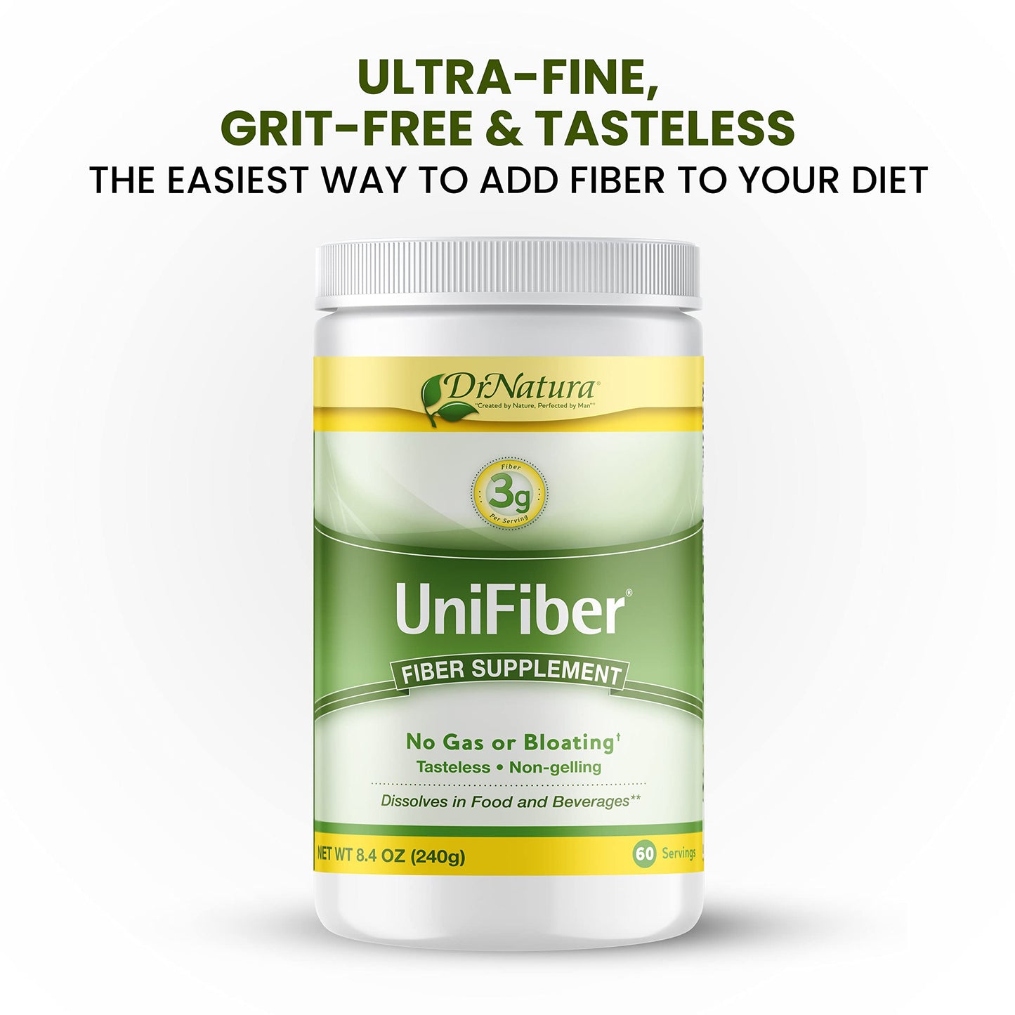DrNatura Unifiber Natural Fiber Supplement Powder 8.4 Ounce