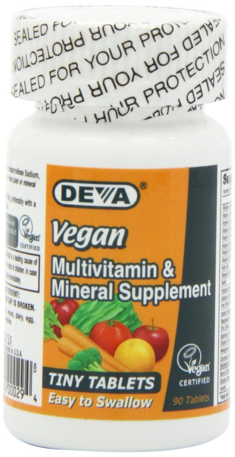 DEVA Vegan Multivitamin and Mineral Supplement Iron-Free Tablet, 90 Tablets