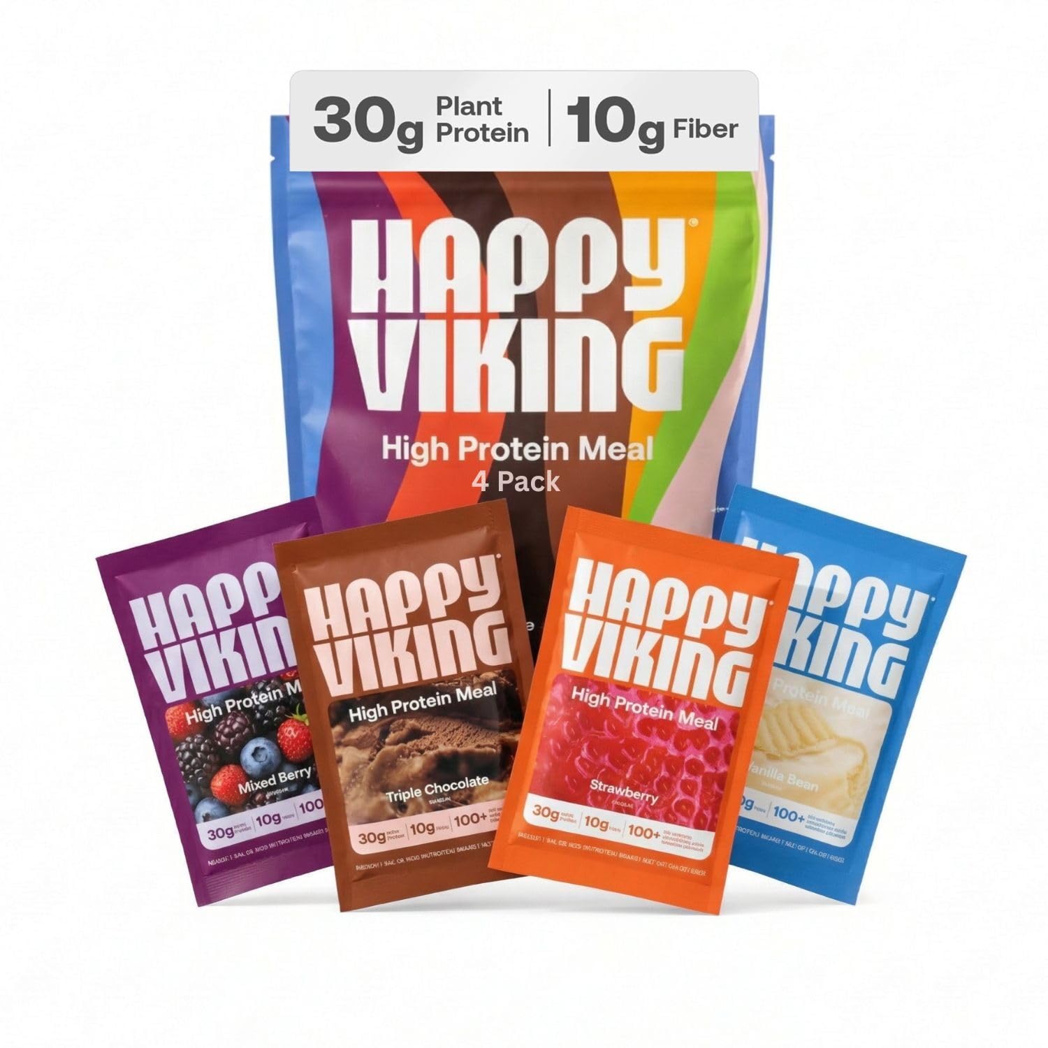 Happy Viking High Protein + Fiber Meal Powder, 8.8 oz